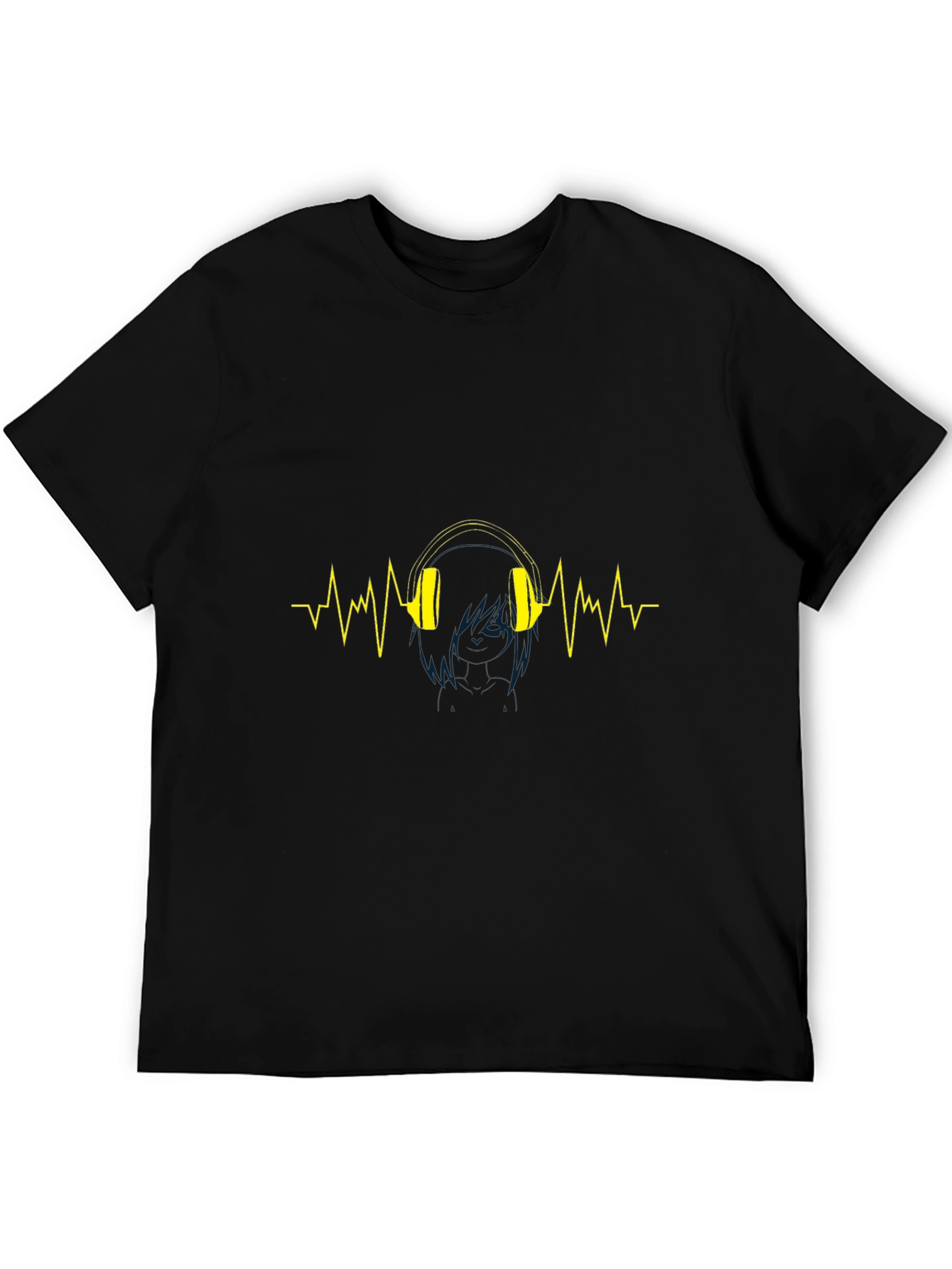 Music Lovers Pulse Black T-Shirt