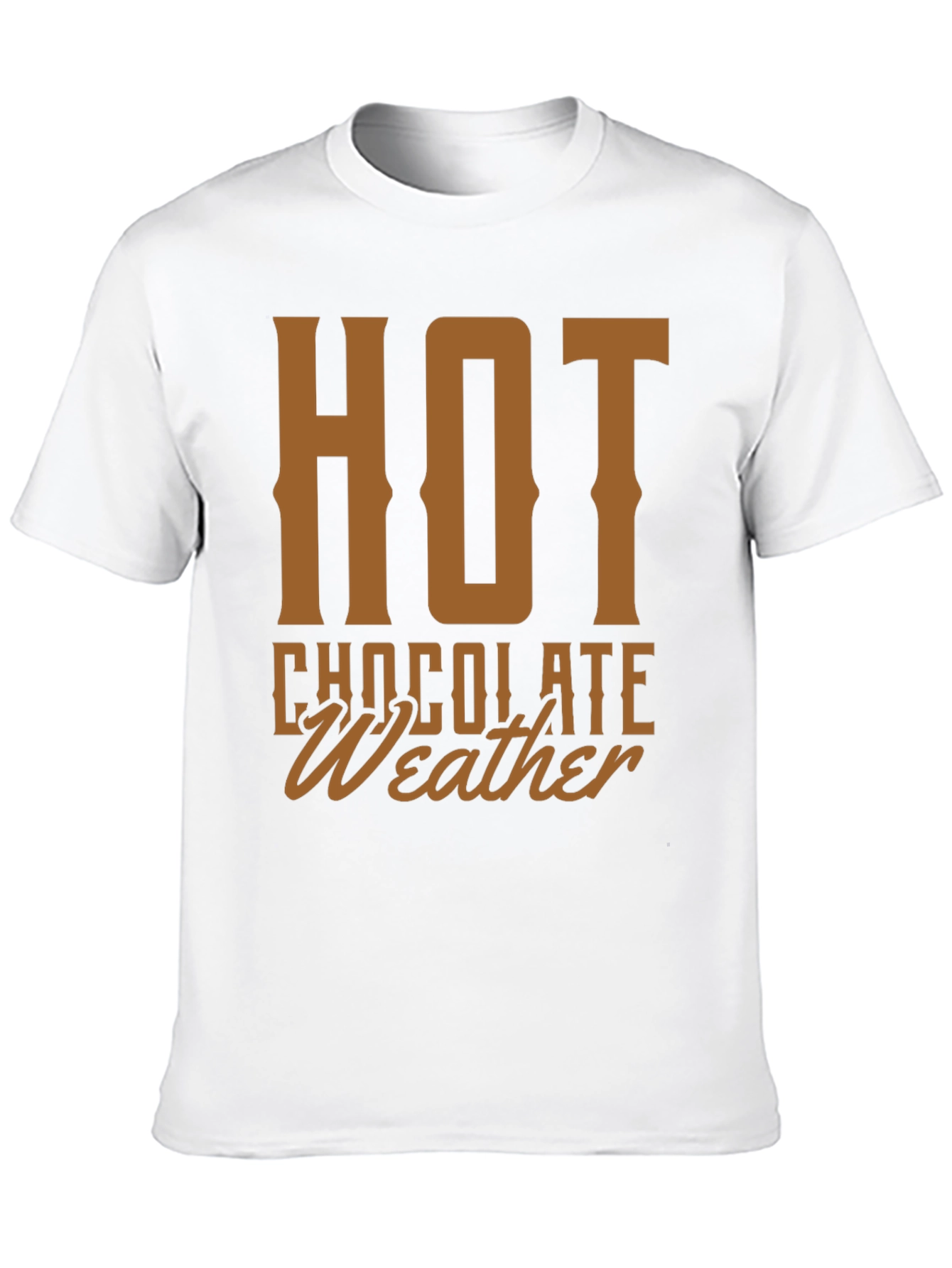 Hot Chocolate Weather Graphic Tee - Cozy Holiday Shirt