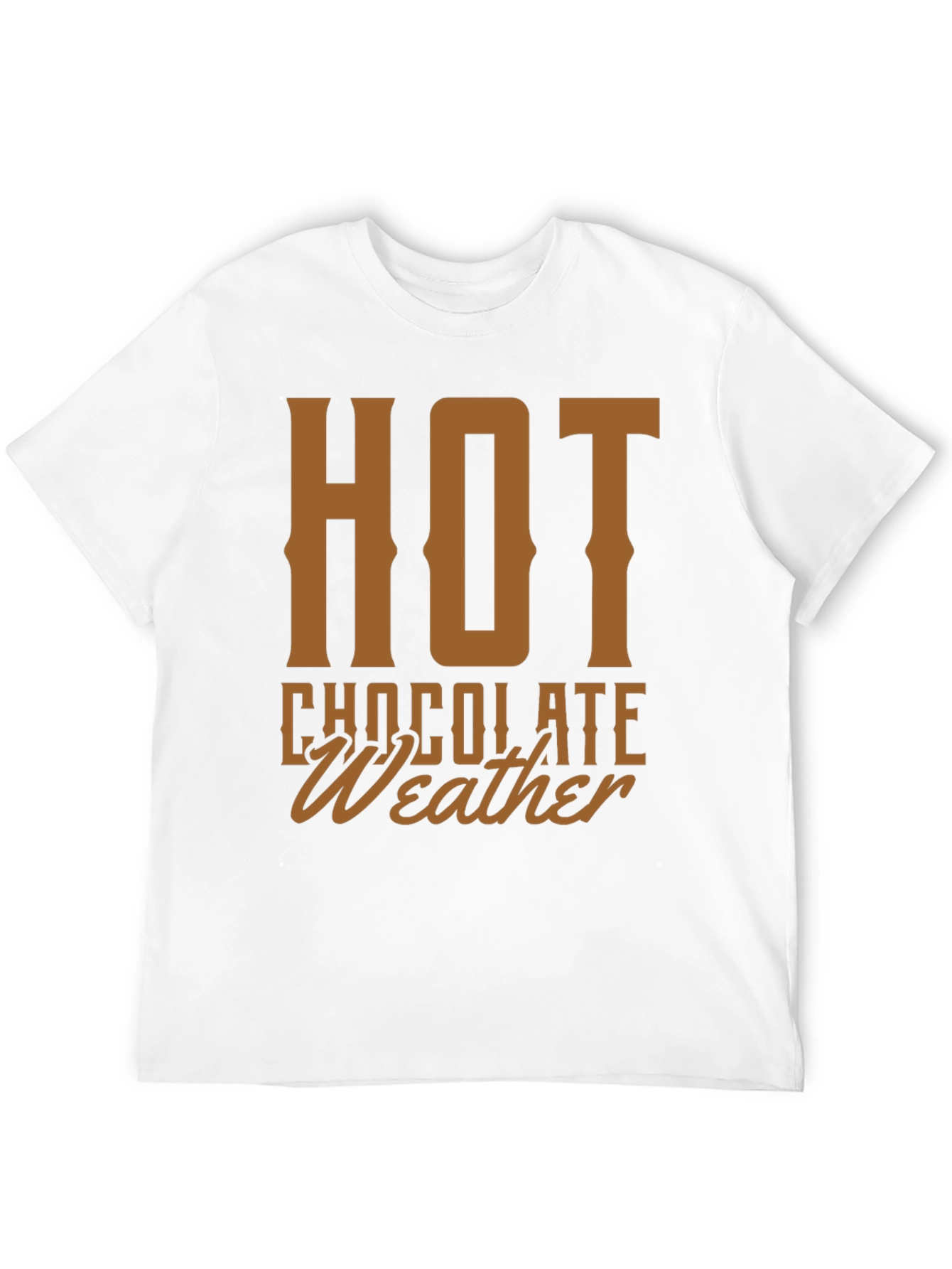 Hot Chocolate Weather Graphic Tee - Cozy Holiday Shirt