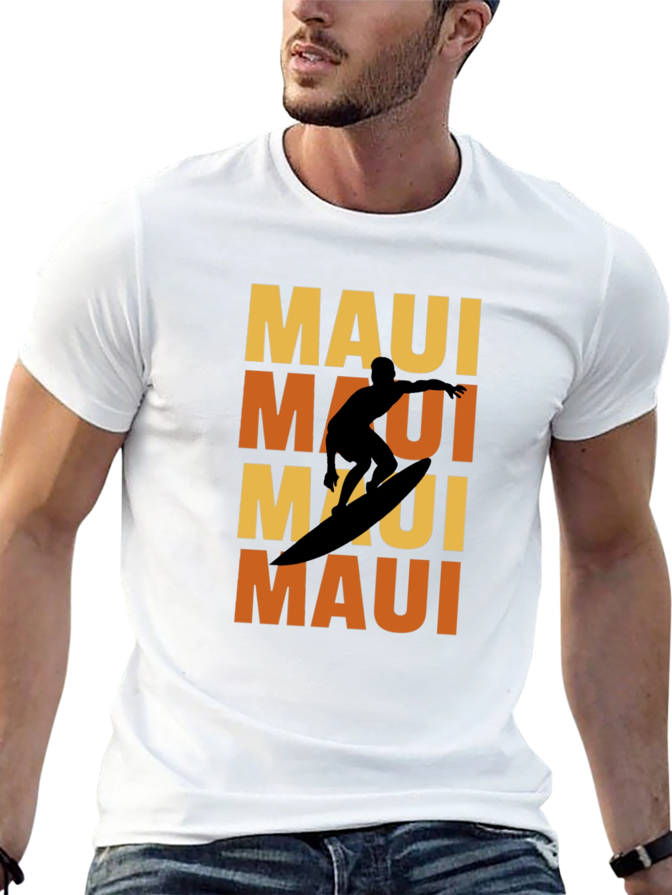Maui Surfer T-Shirt - Retro Style