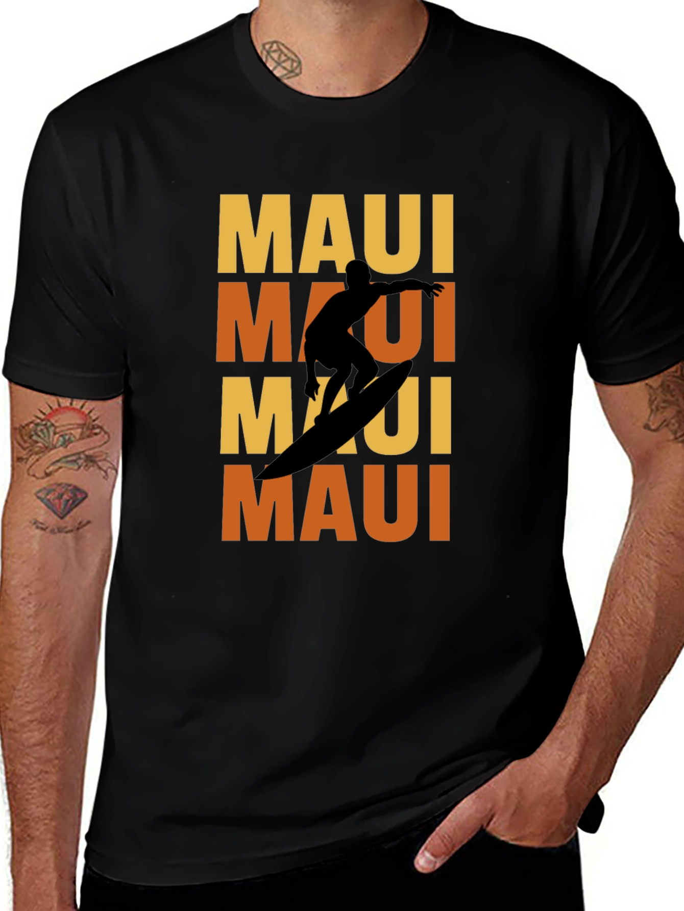 Maui Surfer T-Shirt - Retro Style