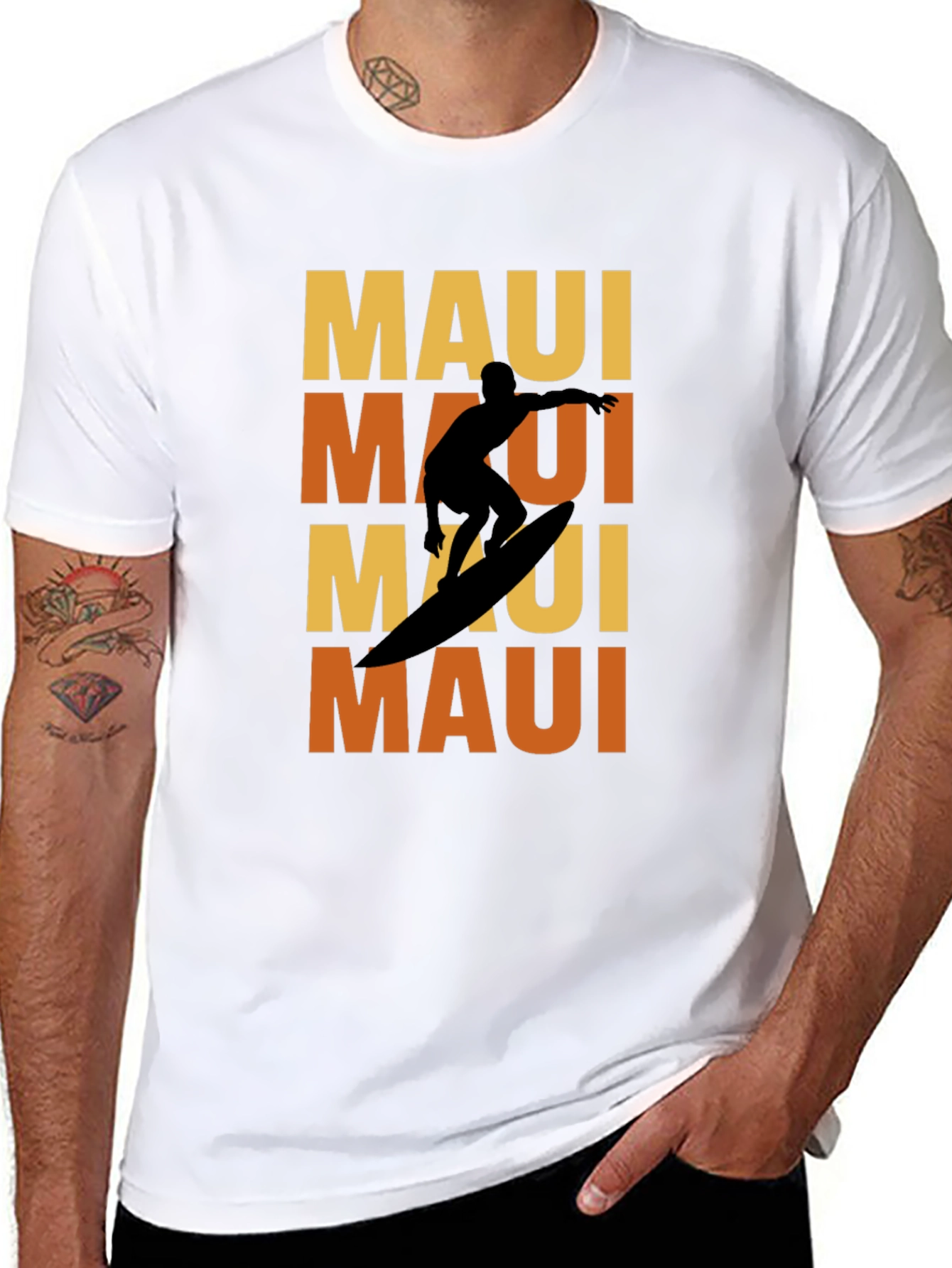 Maui Surfer T-Shirt - Retro Style