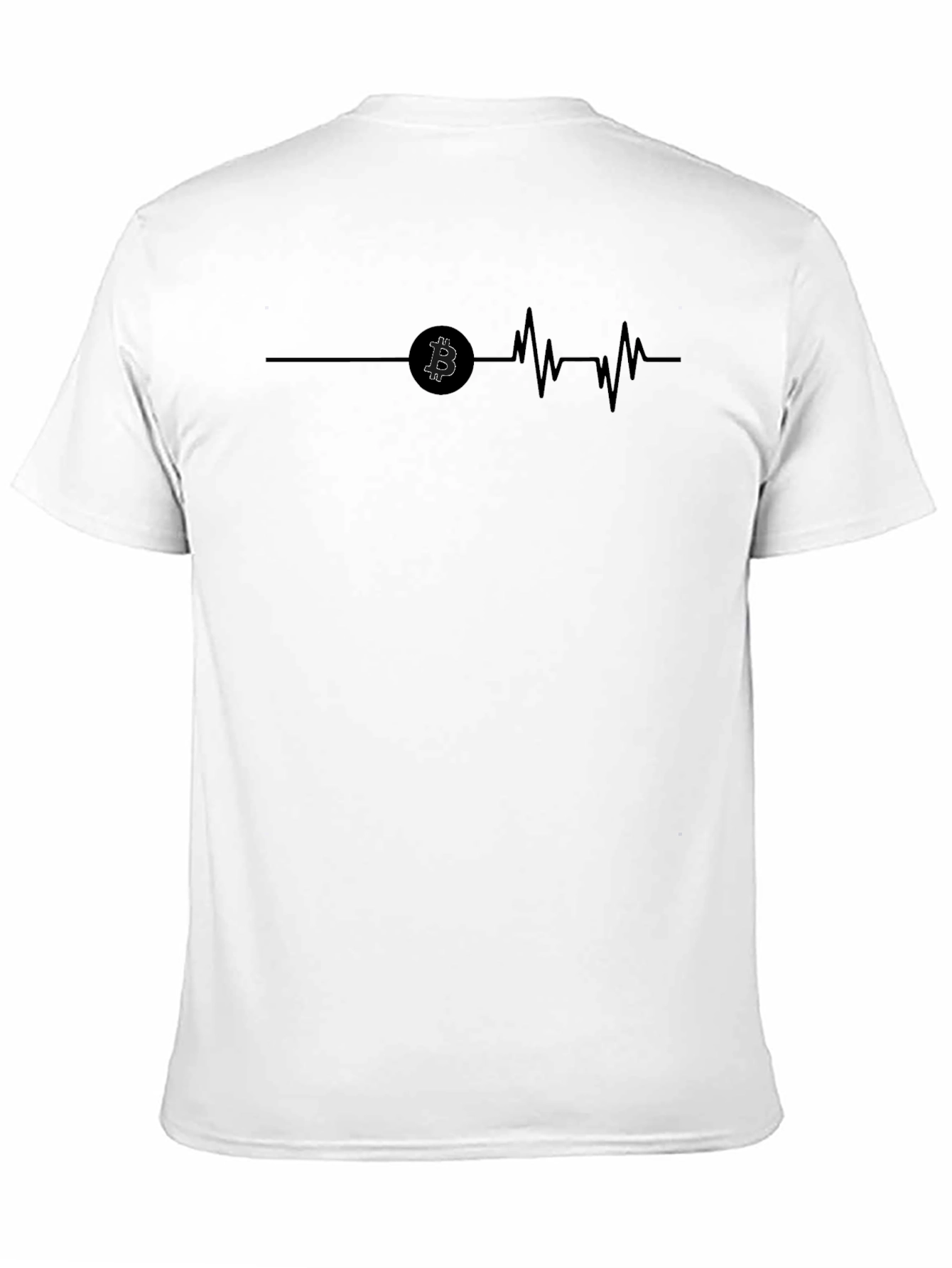 Bitcoin Heartbeat Black T-Shirt