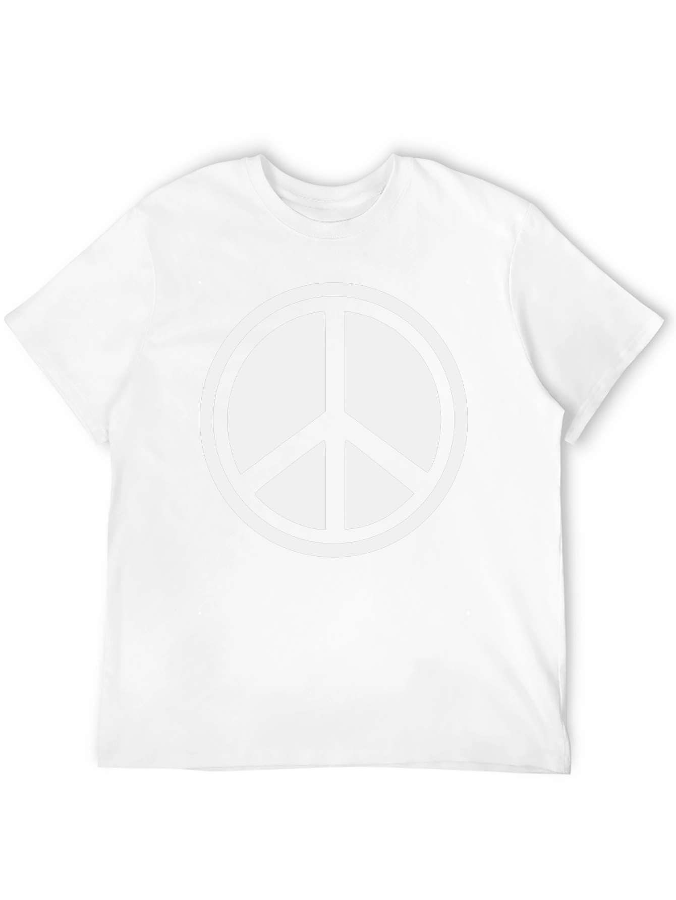 Peace Symbol Graphic Tee - Black Comfort Fit