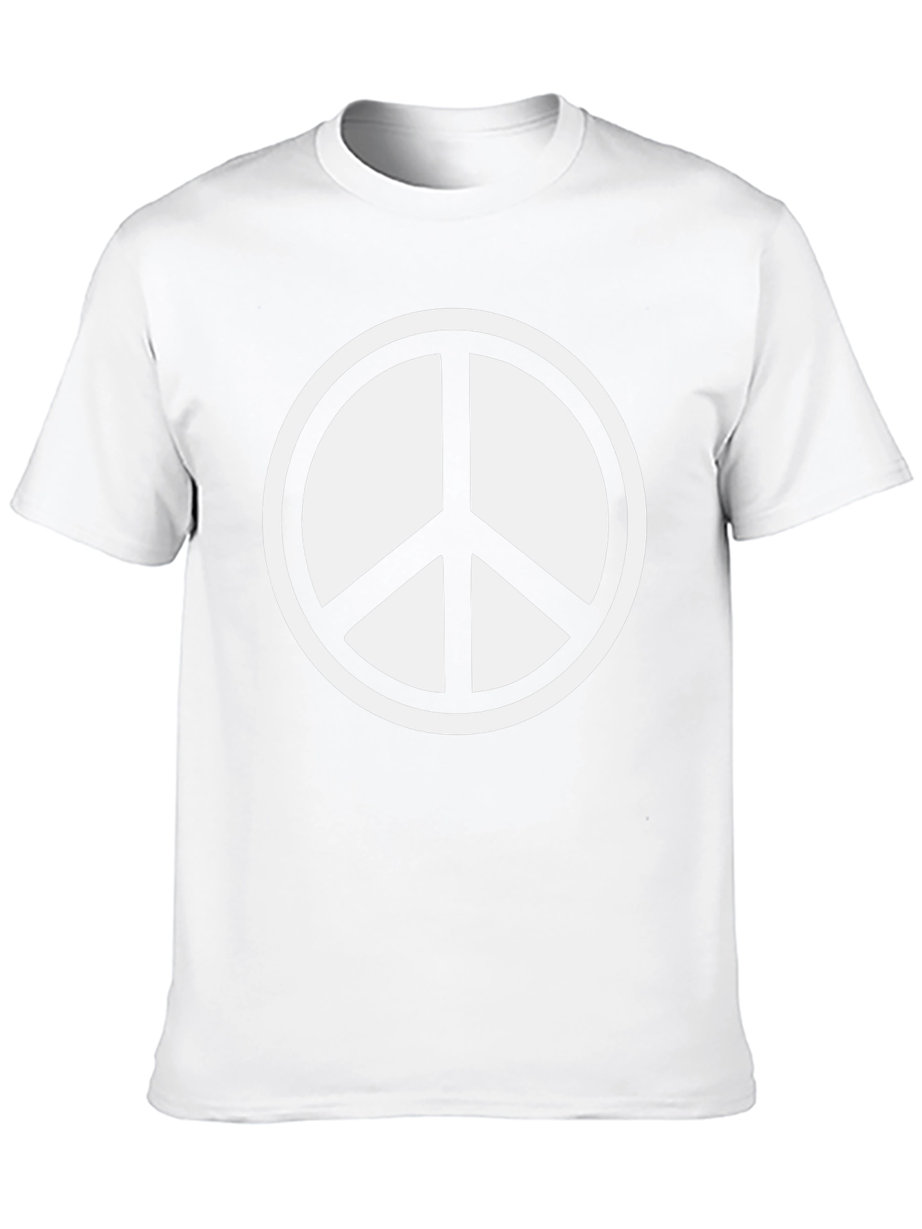 Peace Symbol Graphic Tee - Black Comfort Fit