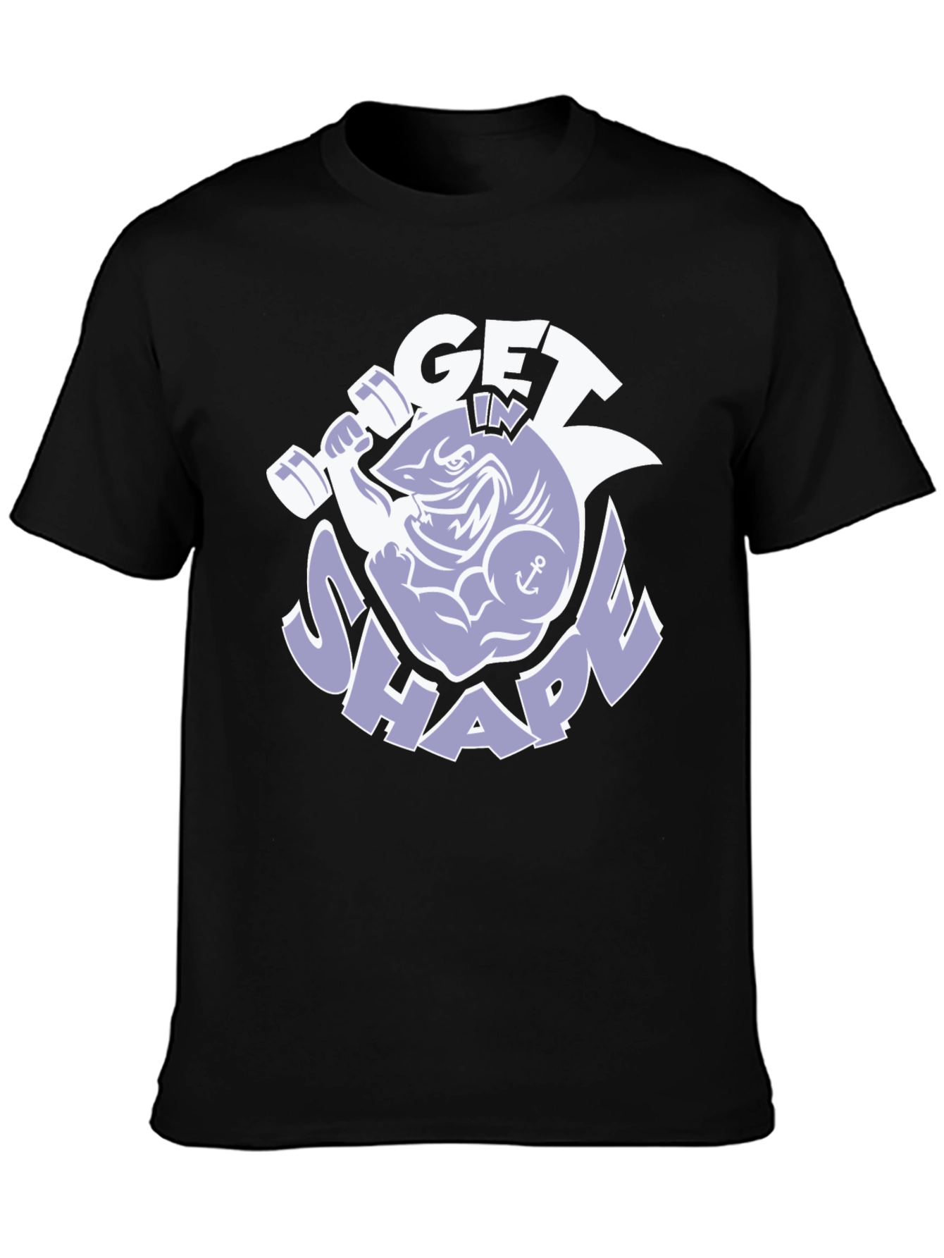 Get In Shape Shark Graphic T-Shirt