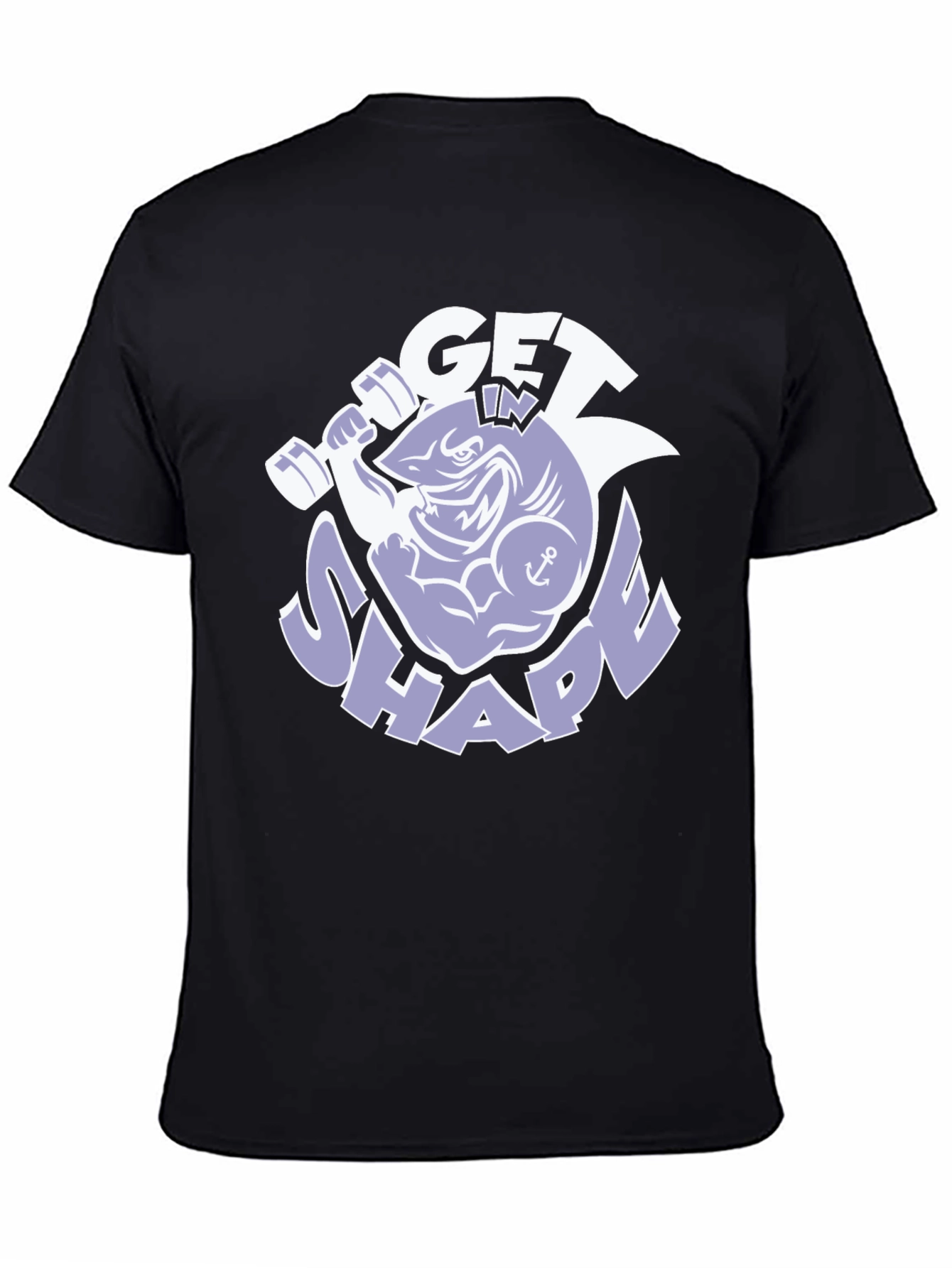Get In Shape Shark Graphic T-Shirt