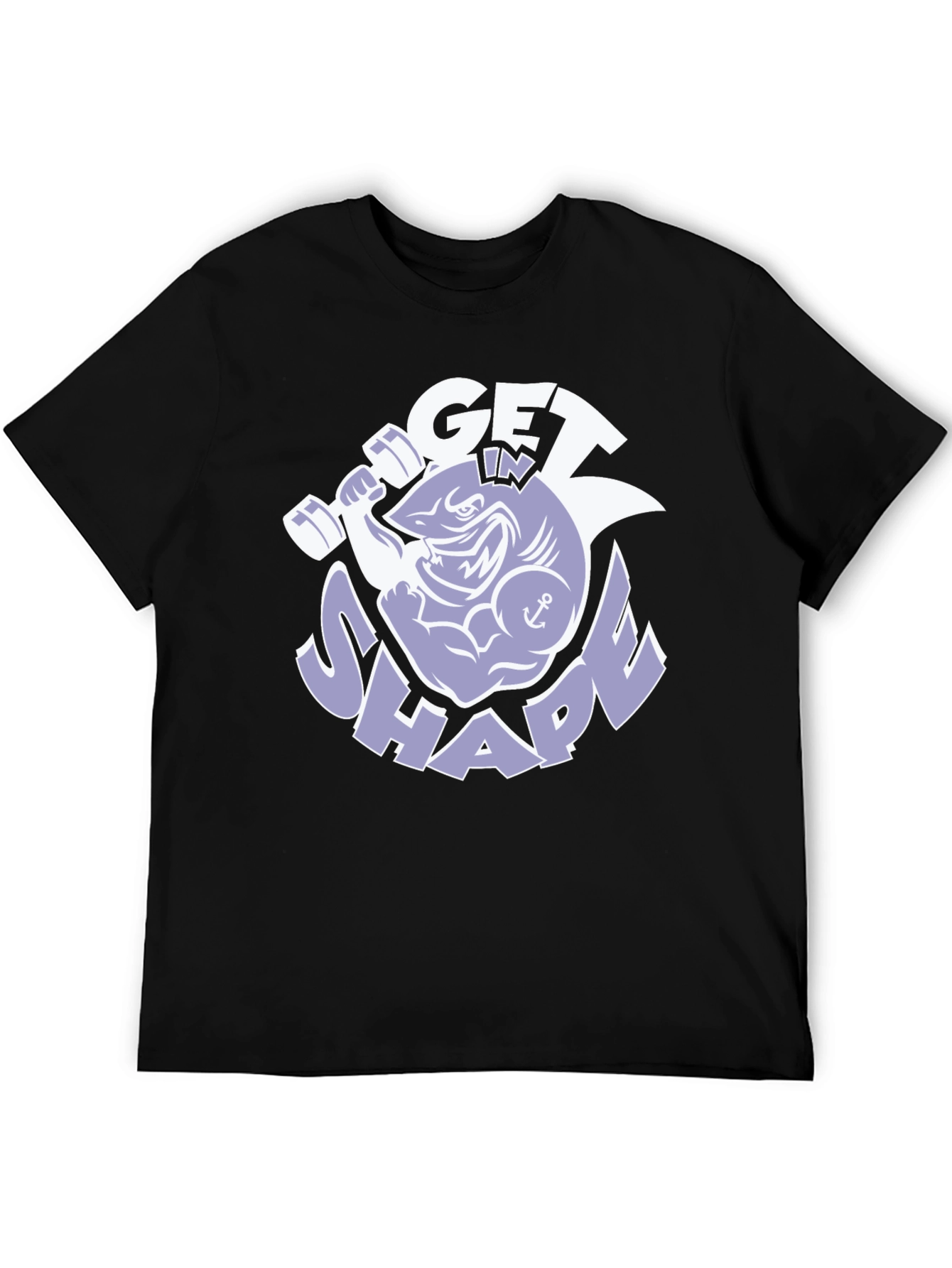 Get In Shape Shark Graphic T-Shirt