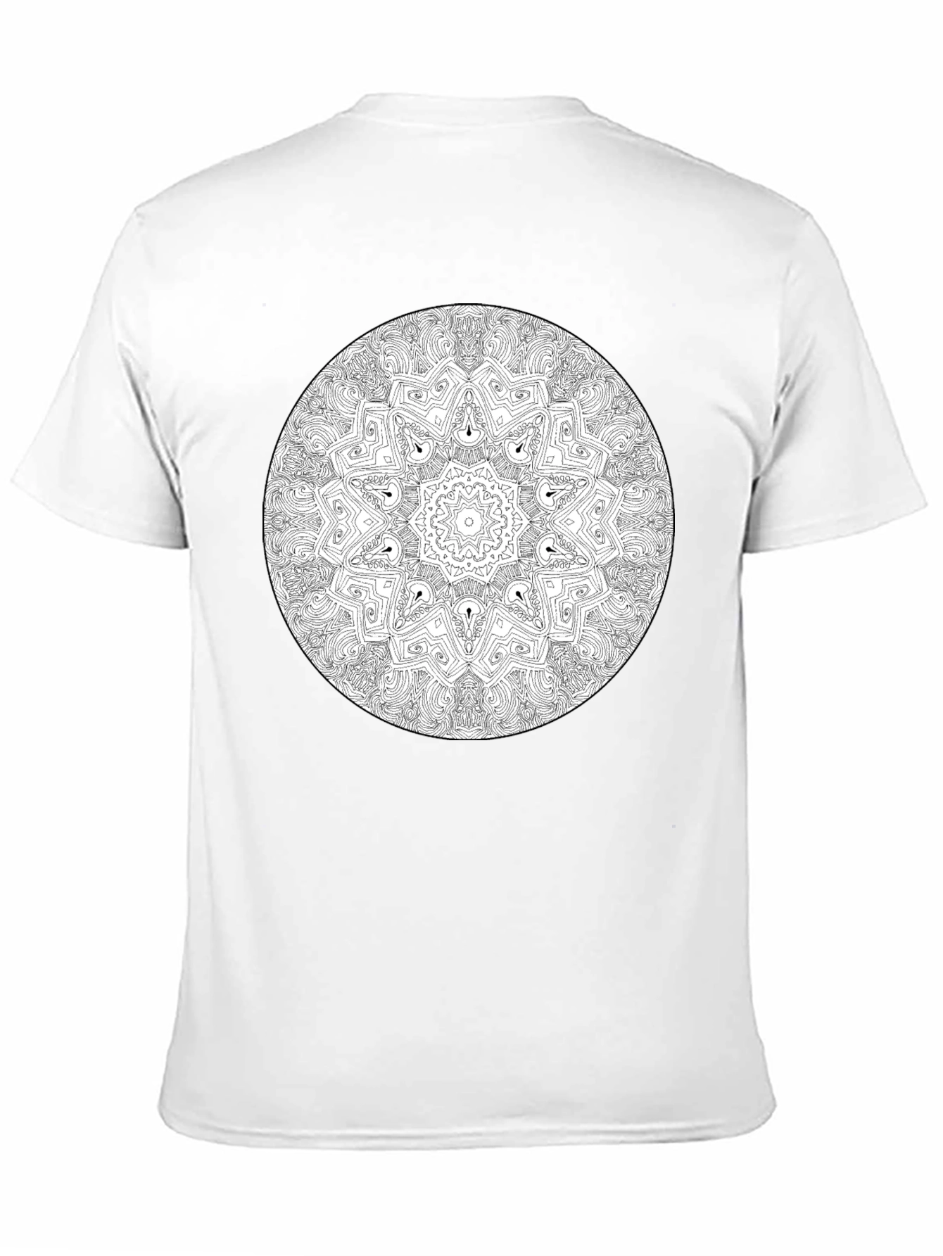 Mandala Design Black T-Shirt - Unisex