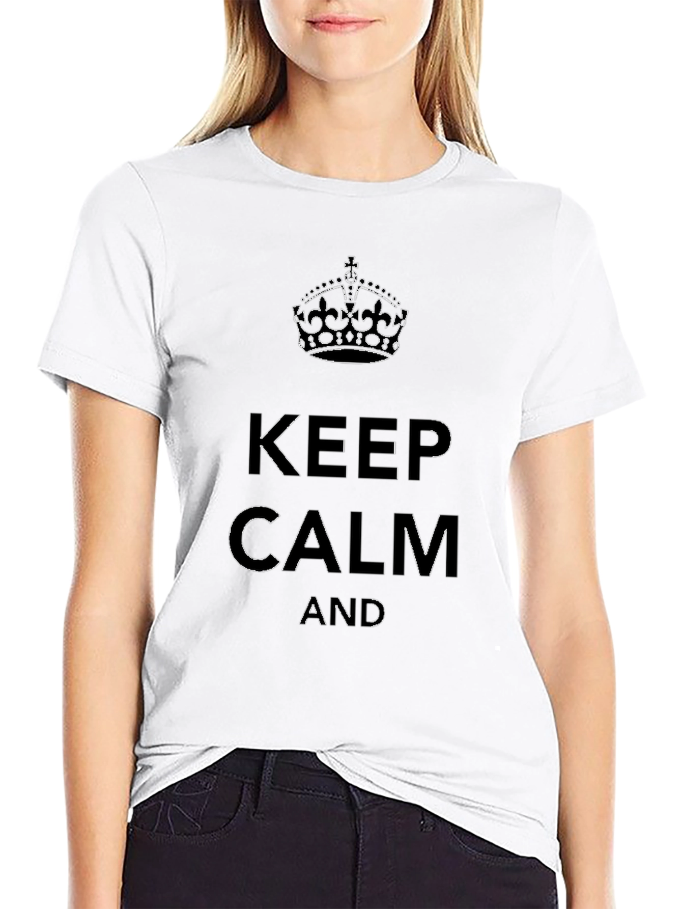 Keep Calm Graphic T-Shirt - Classic Style