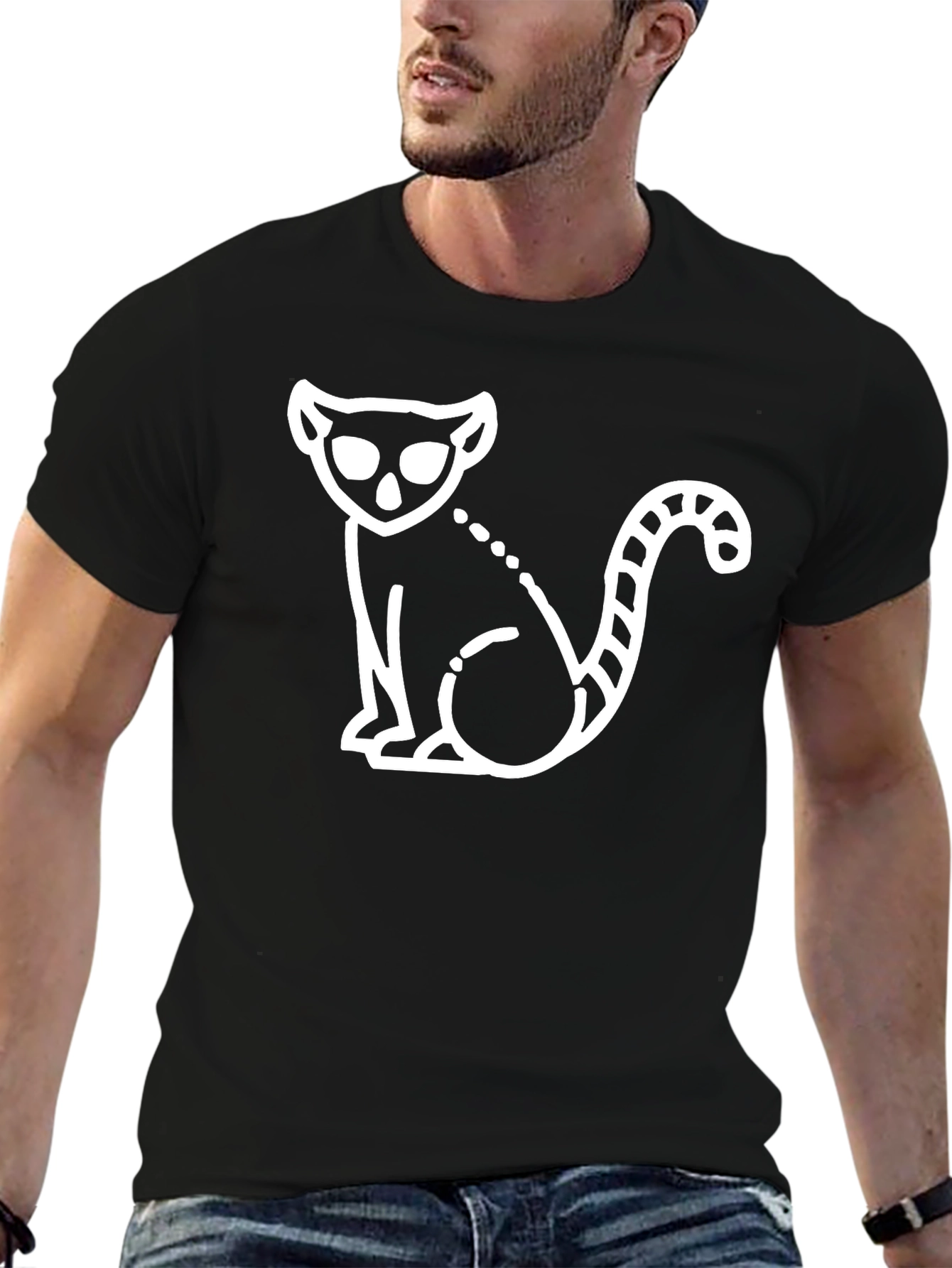 Lemur Graphic T-Shirt - Cool Animal Tee