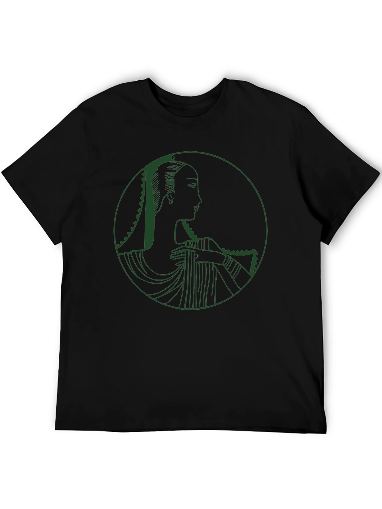 Elegant Woman Graphic Tee - Black
