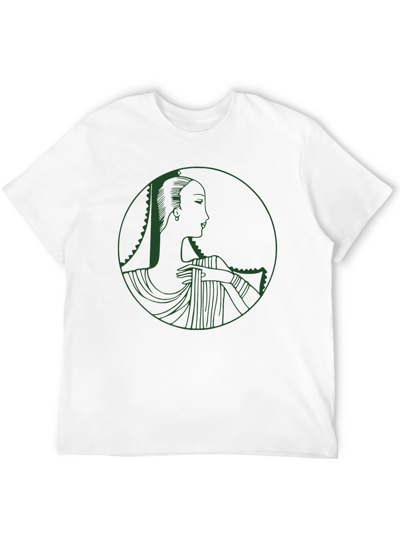 Elegant Woman Graphic Tee - Black