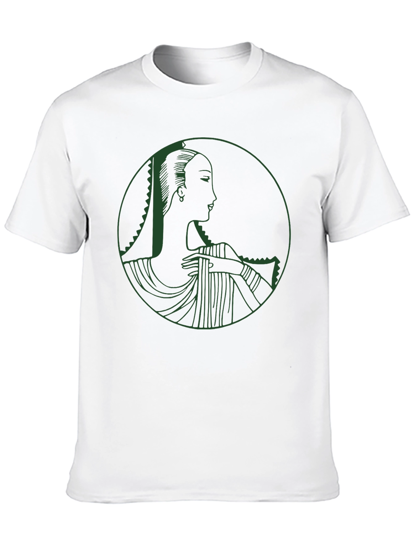 Elegant Woman Graphic Tee - Black