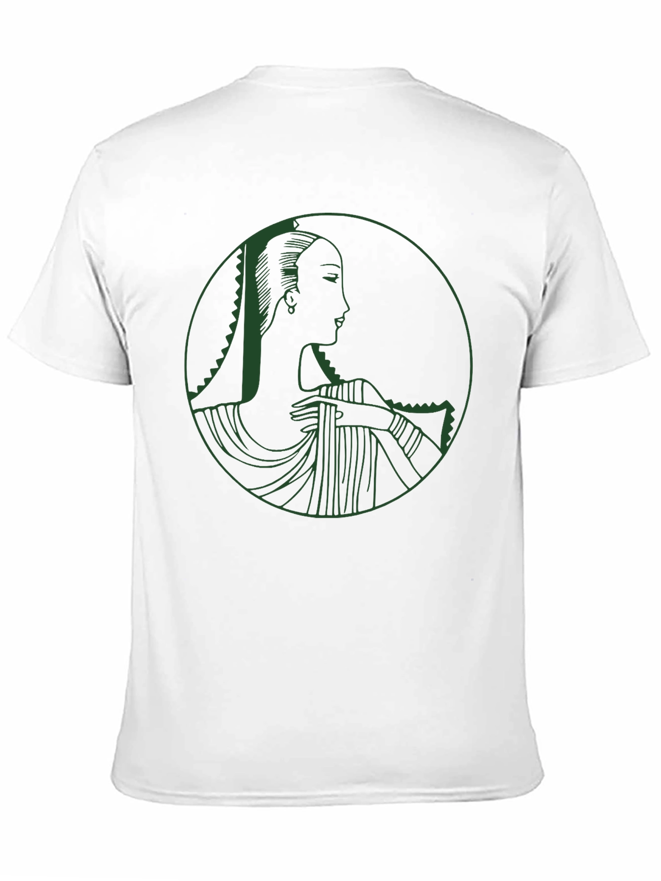 Elegant Woman Graphic Tee - Black