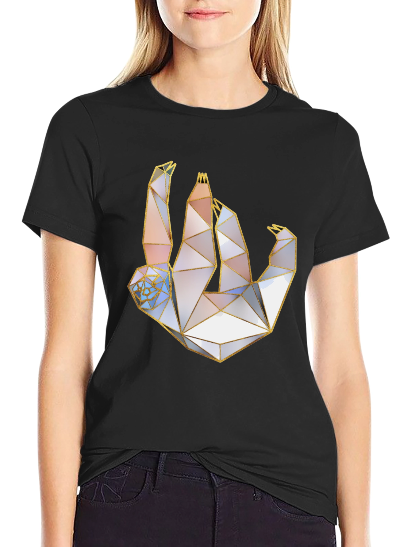 Geometric Sloth T-Shirt - Modern Art Tee