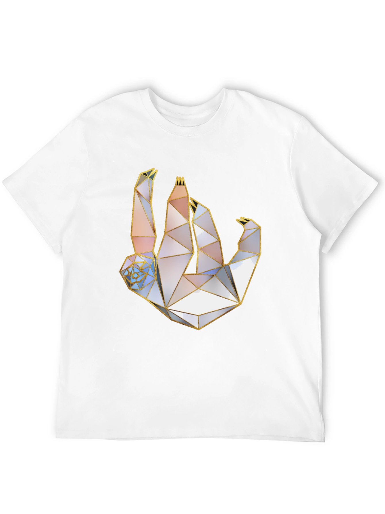 Geometric Sloth T-Shirt - Modern Art Tee