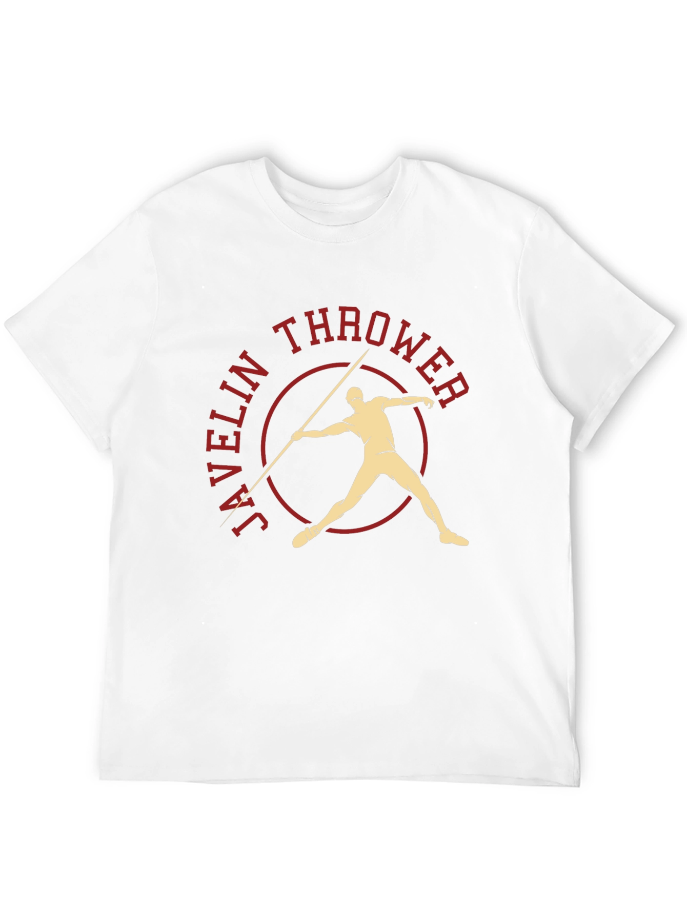 Javelin Thrower Graphic Tee - Sports T-Shirt