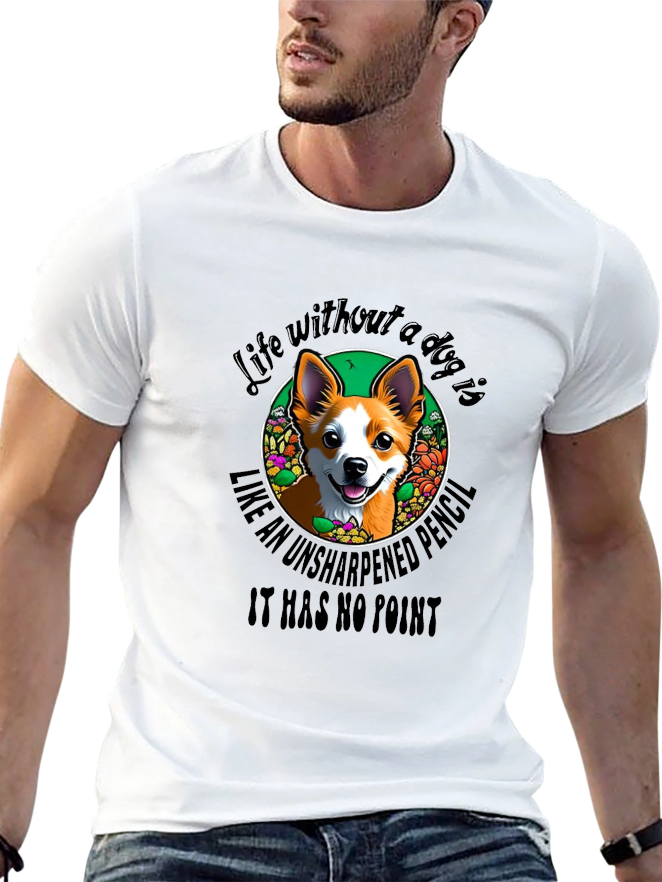 Dog Lover T-Shirt - Life Without a Dog Design
