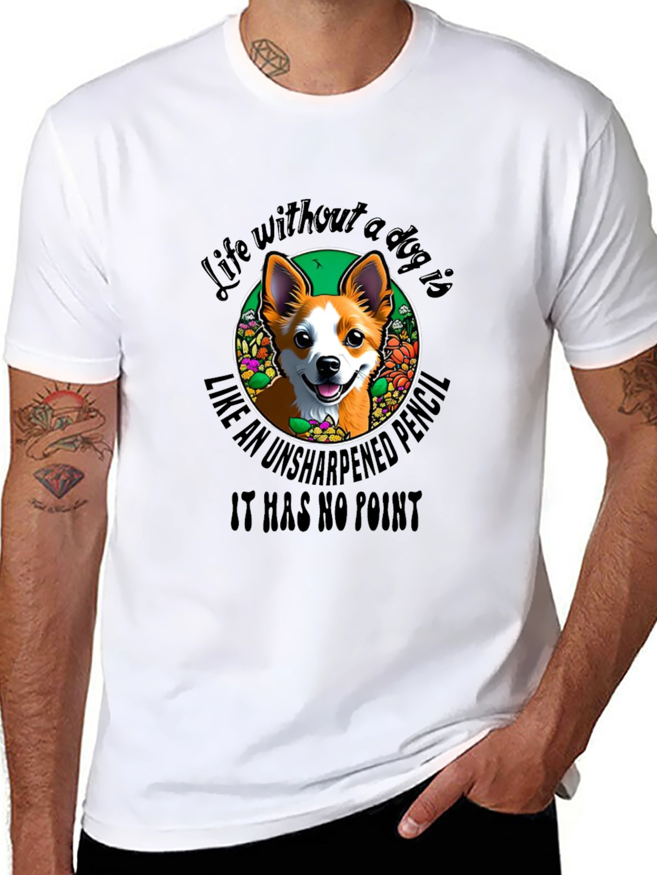 Dog Lover T-Shirt - Life Without a Dog Design