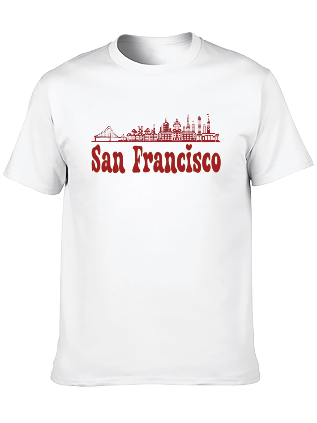 San Francisco Skyline Graphic Tee - Black Cotton Blend