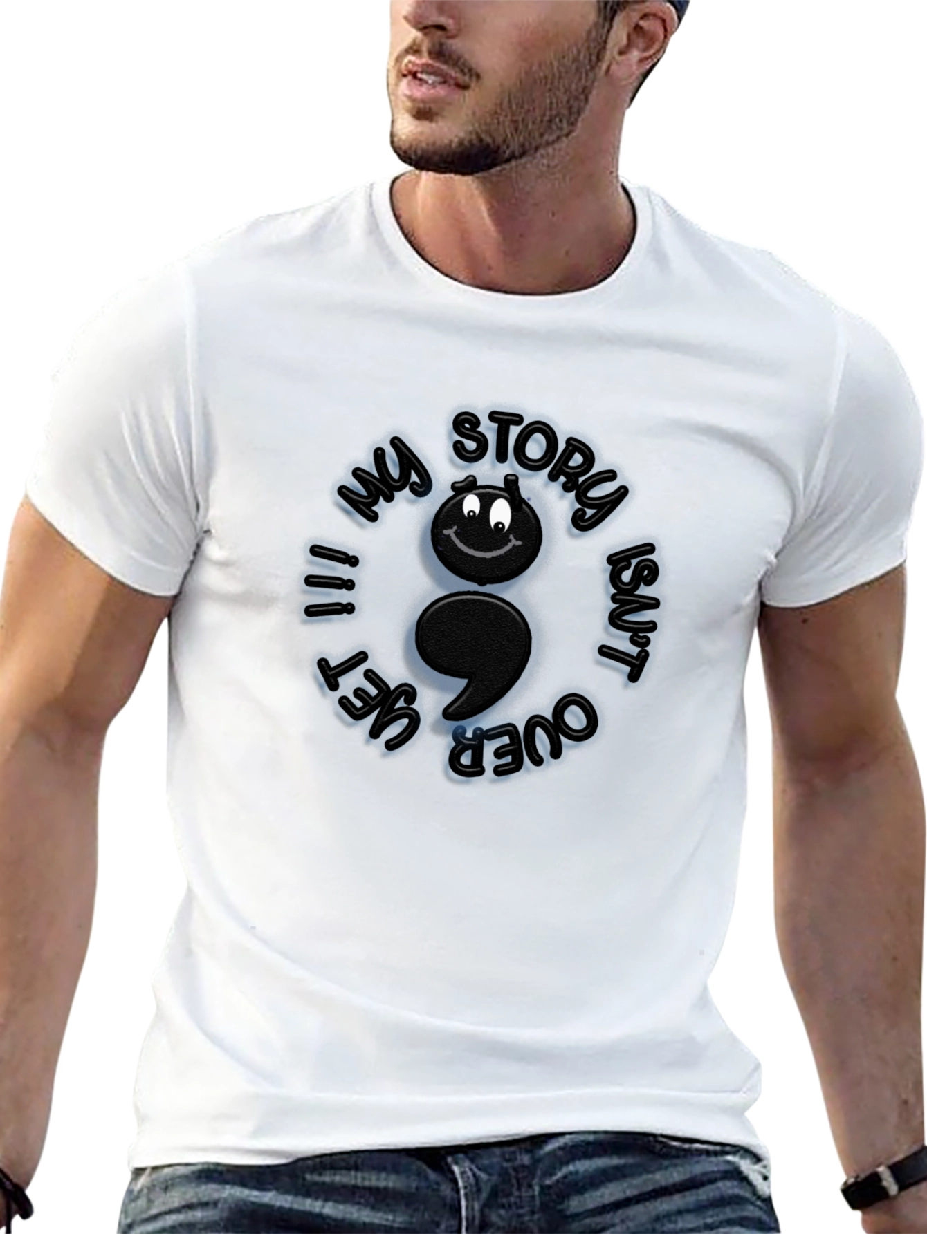 My Story Isnt Over Yet Semicolon T-Shirt