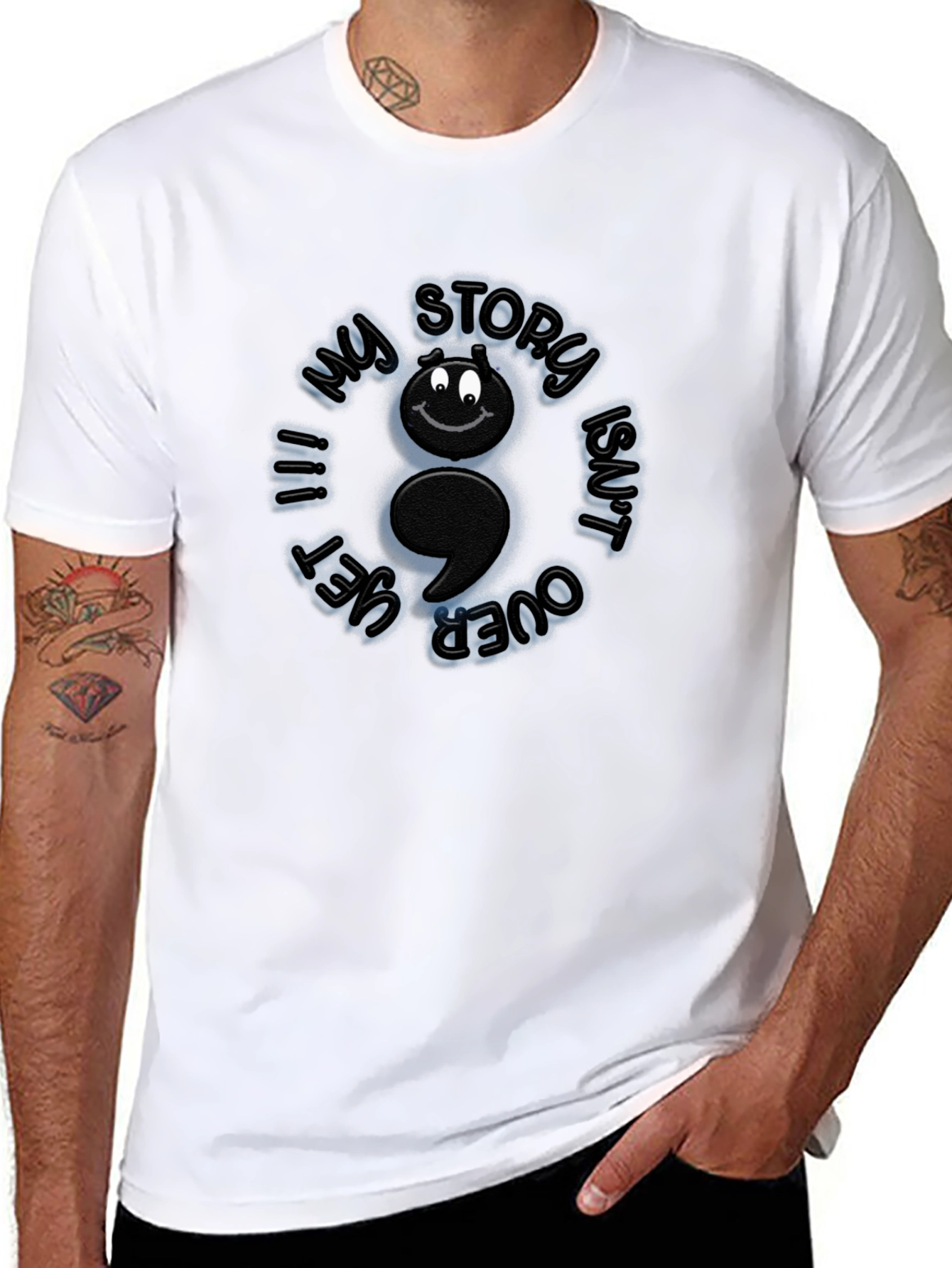 My Story Isnt Over Yet Semicolon T-Shirt