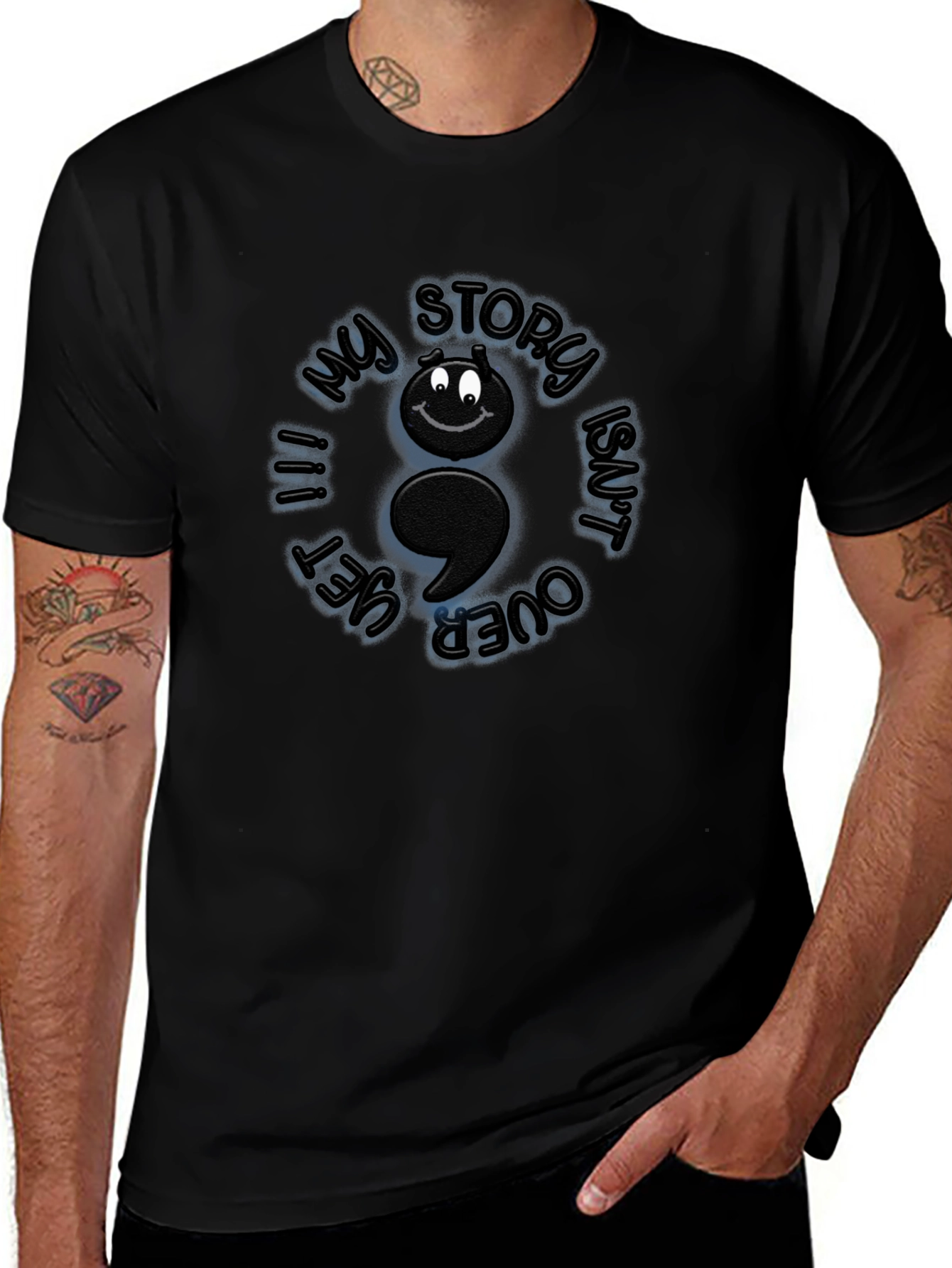My Story Isnt Over Yet Semicolon T-Shirt