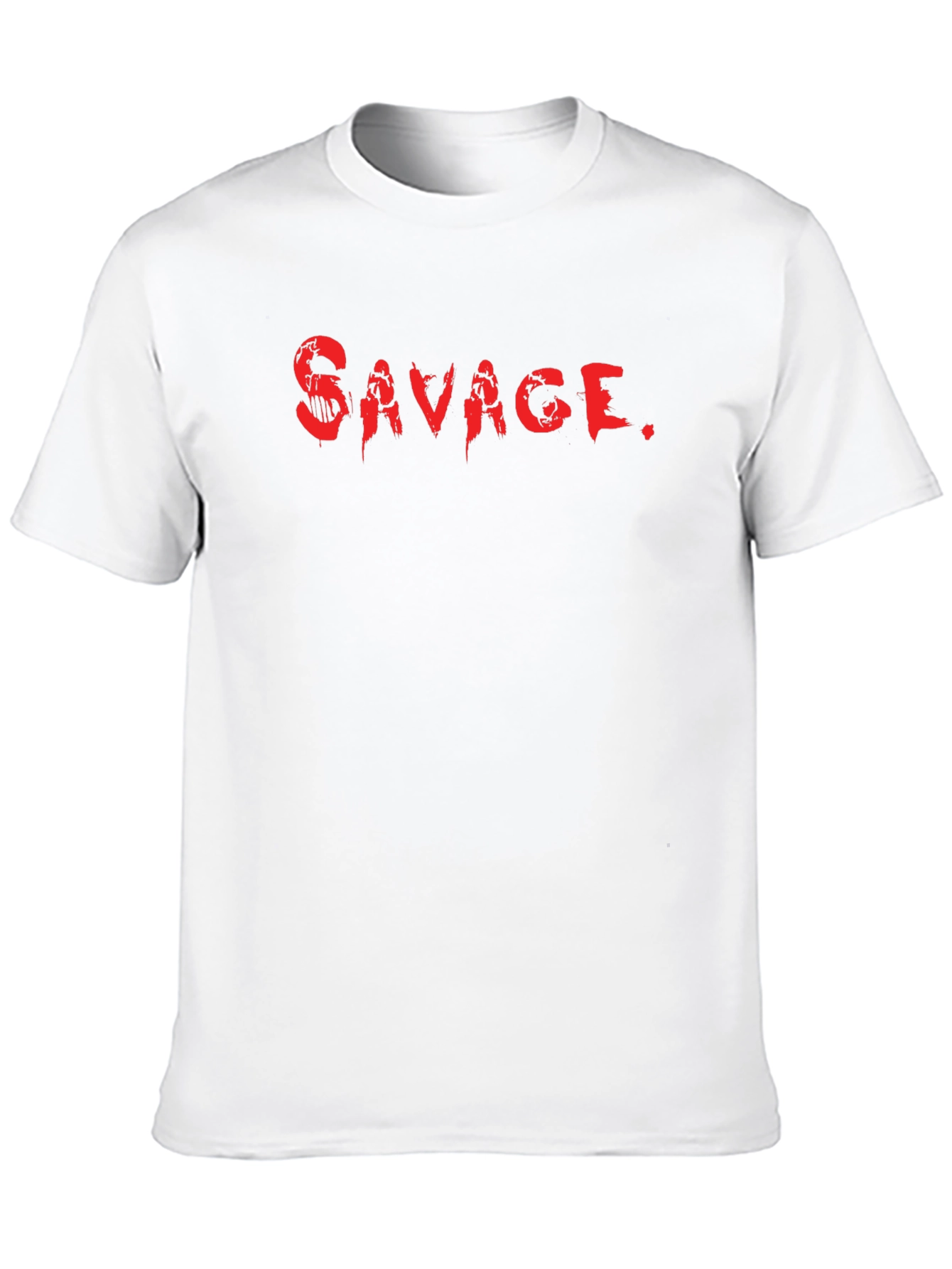 Savage Graphic Print Crew Neck T-Shirt