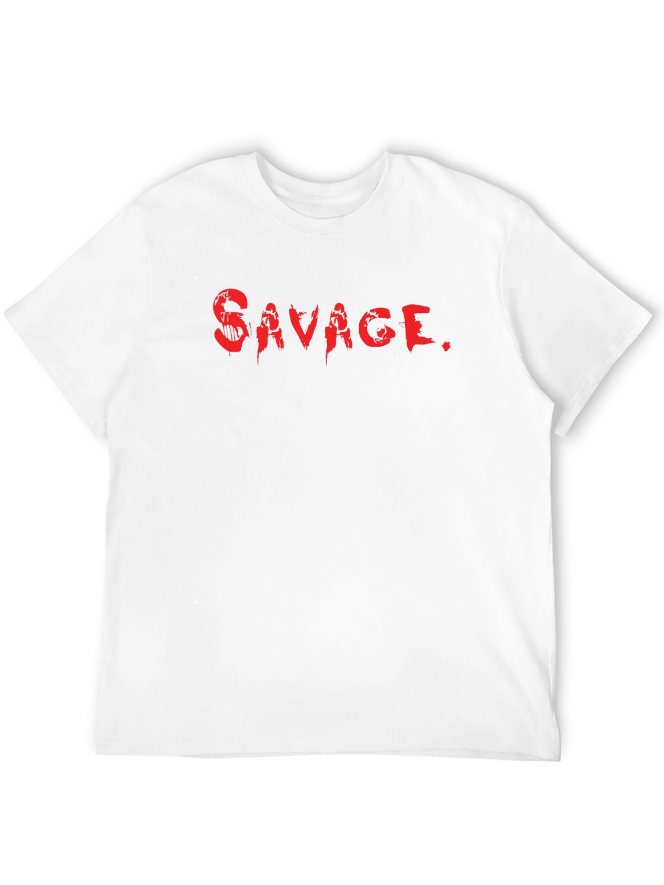 Savage Graphic Print Crew Neck T-Shirt