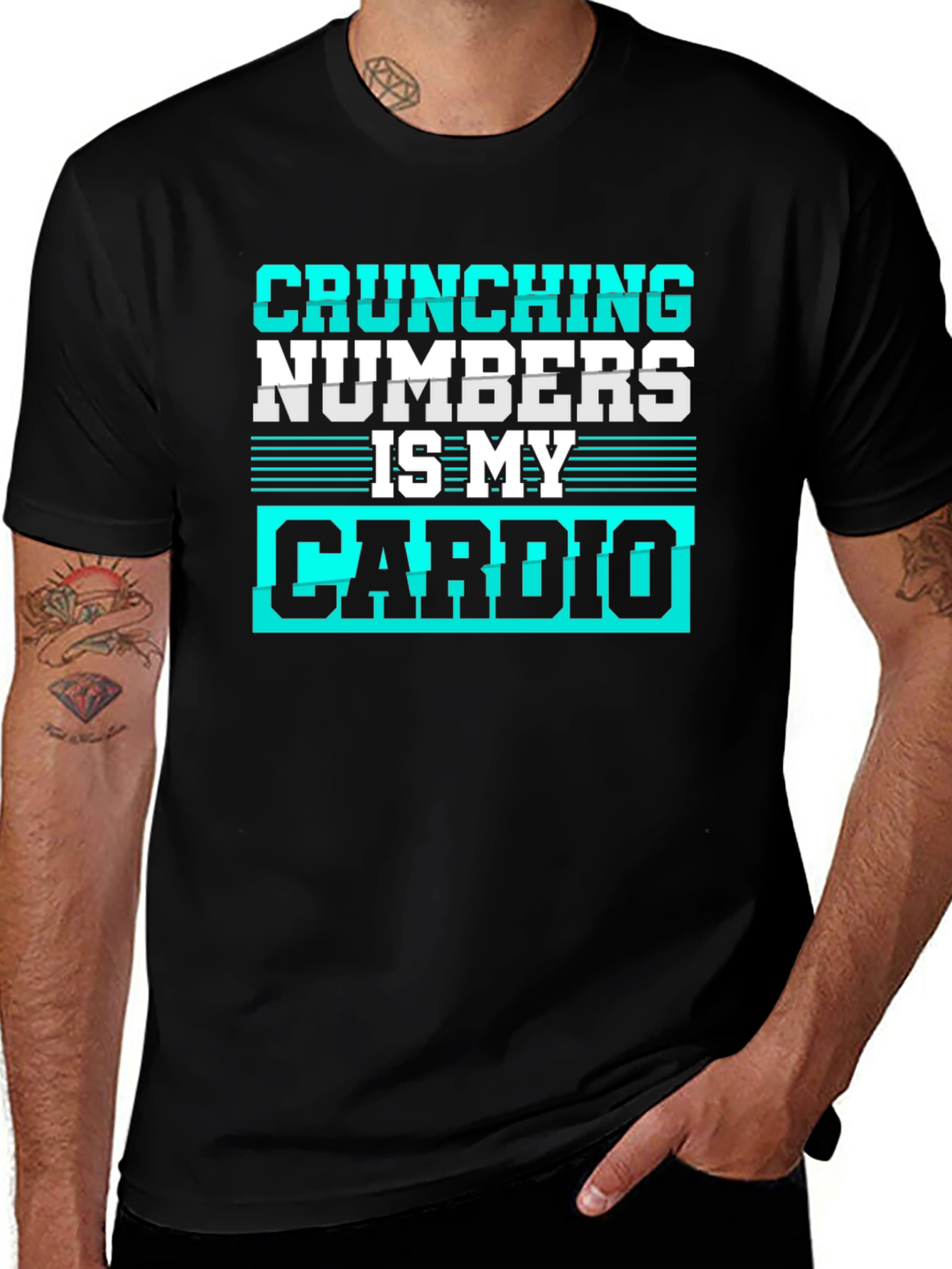 Crunching Numbers is My Cardio Graphic Tee