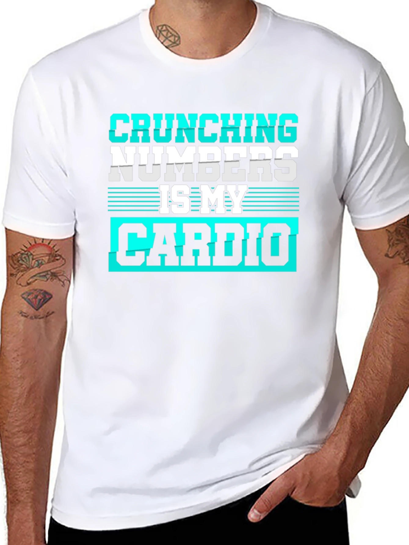 Crunching Numbers is My Cardio Graphic Tee