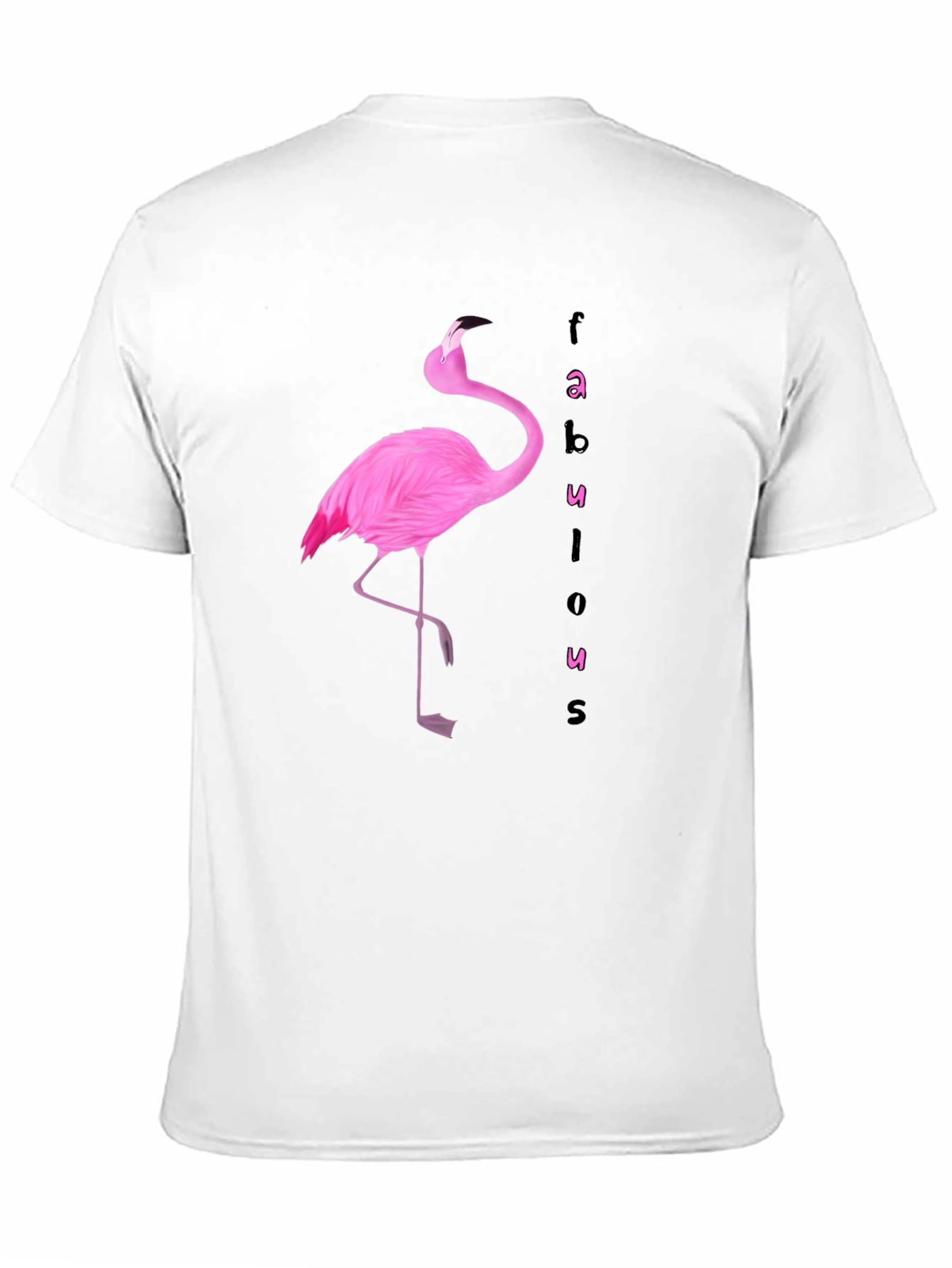 Fabulous Flamingo Graphic Tee - Black