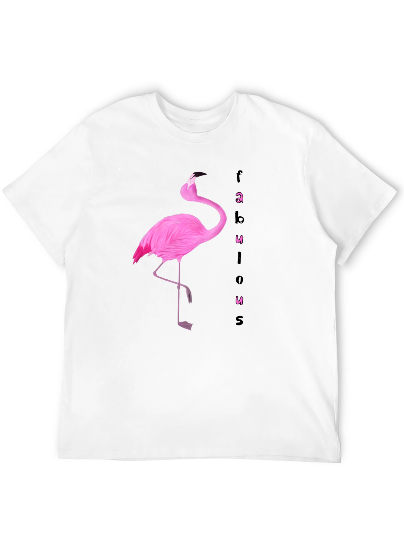 Fabulous Flamingo Graphic Tee - Black