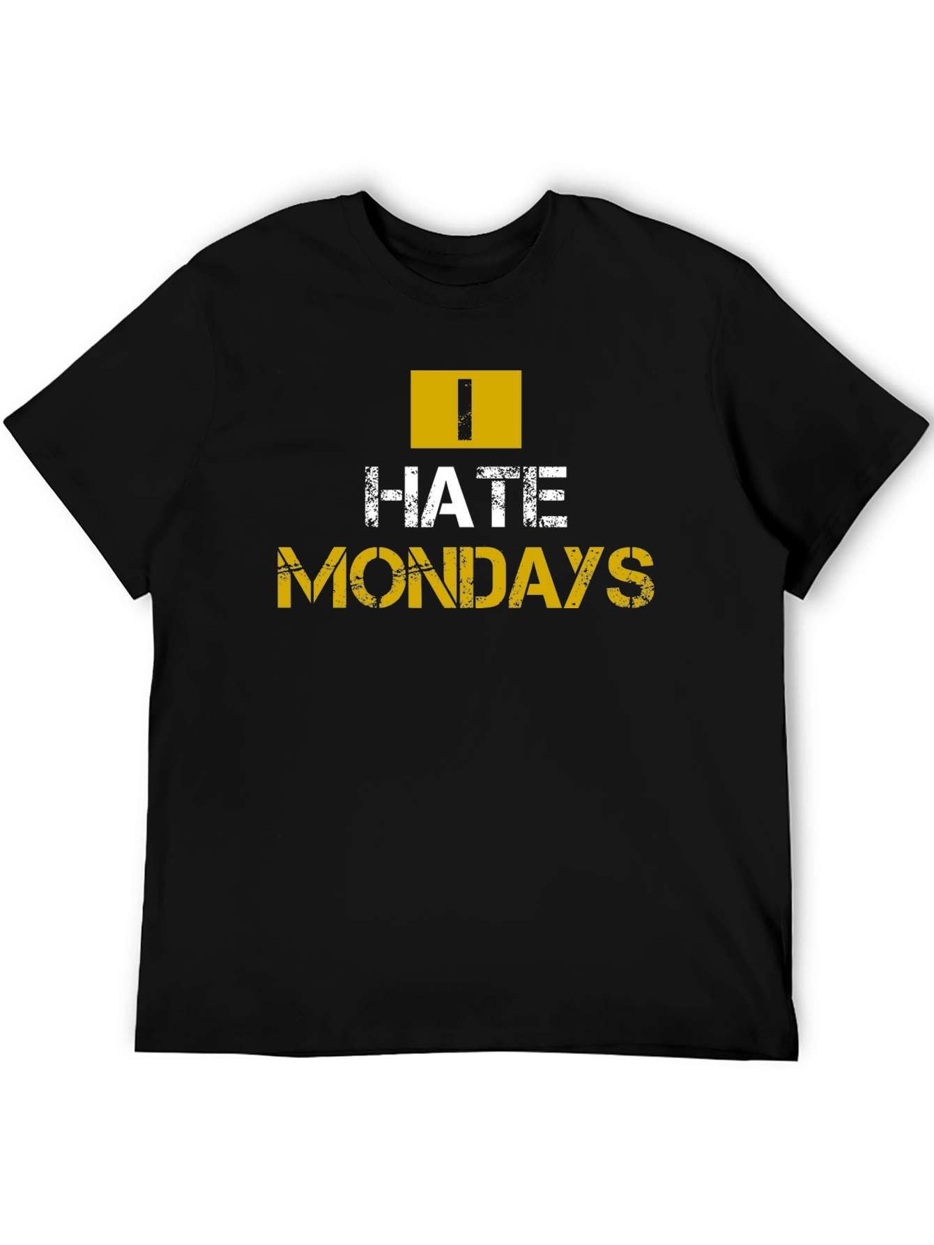 I Hate Mondays Graphic T-Shirt - Mens Black Tee