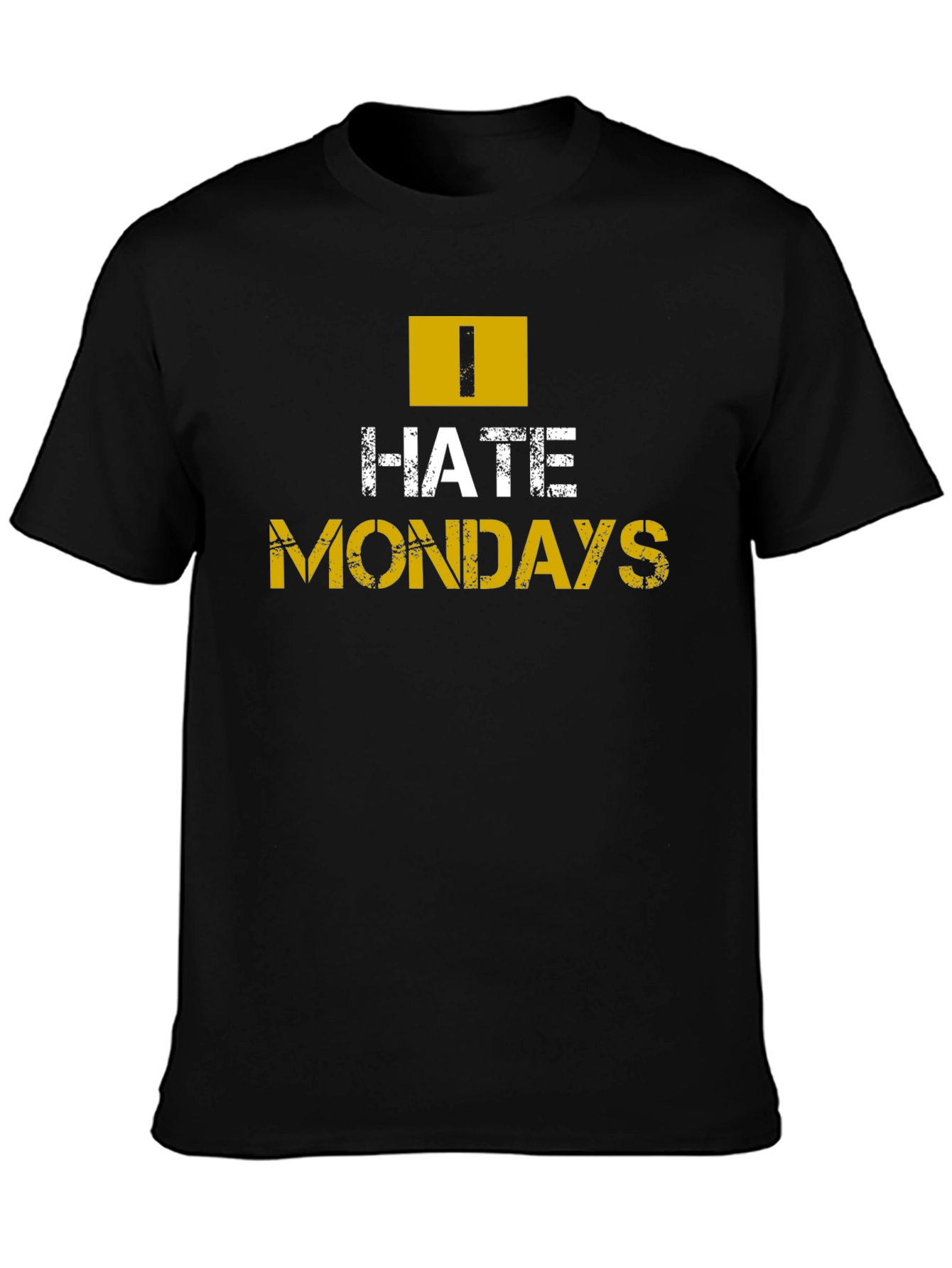 I Hate Mondays Graphic T-Shirt - Mens Black Tee