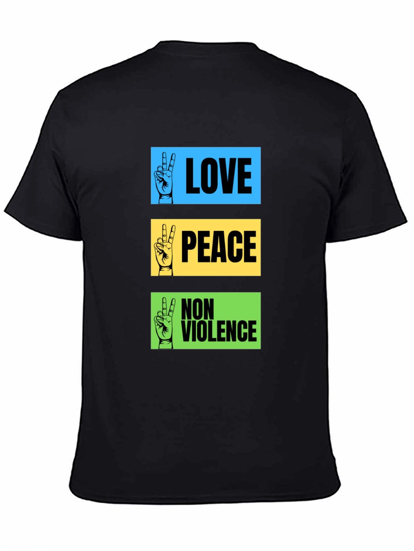 Love Peace Non-Violence Graphic T-Shirt