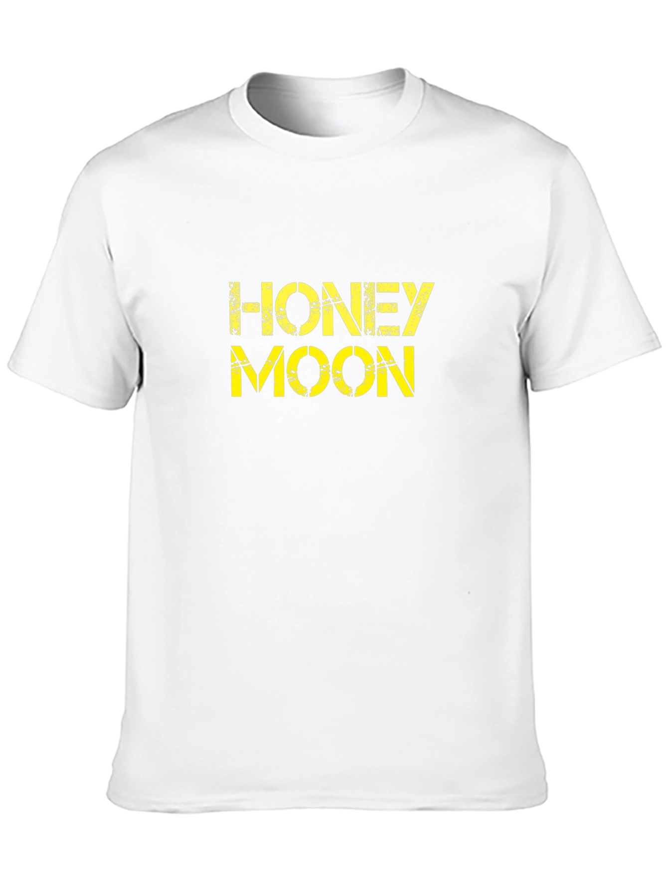 Honeymoon Graphic Tee - Black Cotton Casual T-Shirt