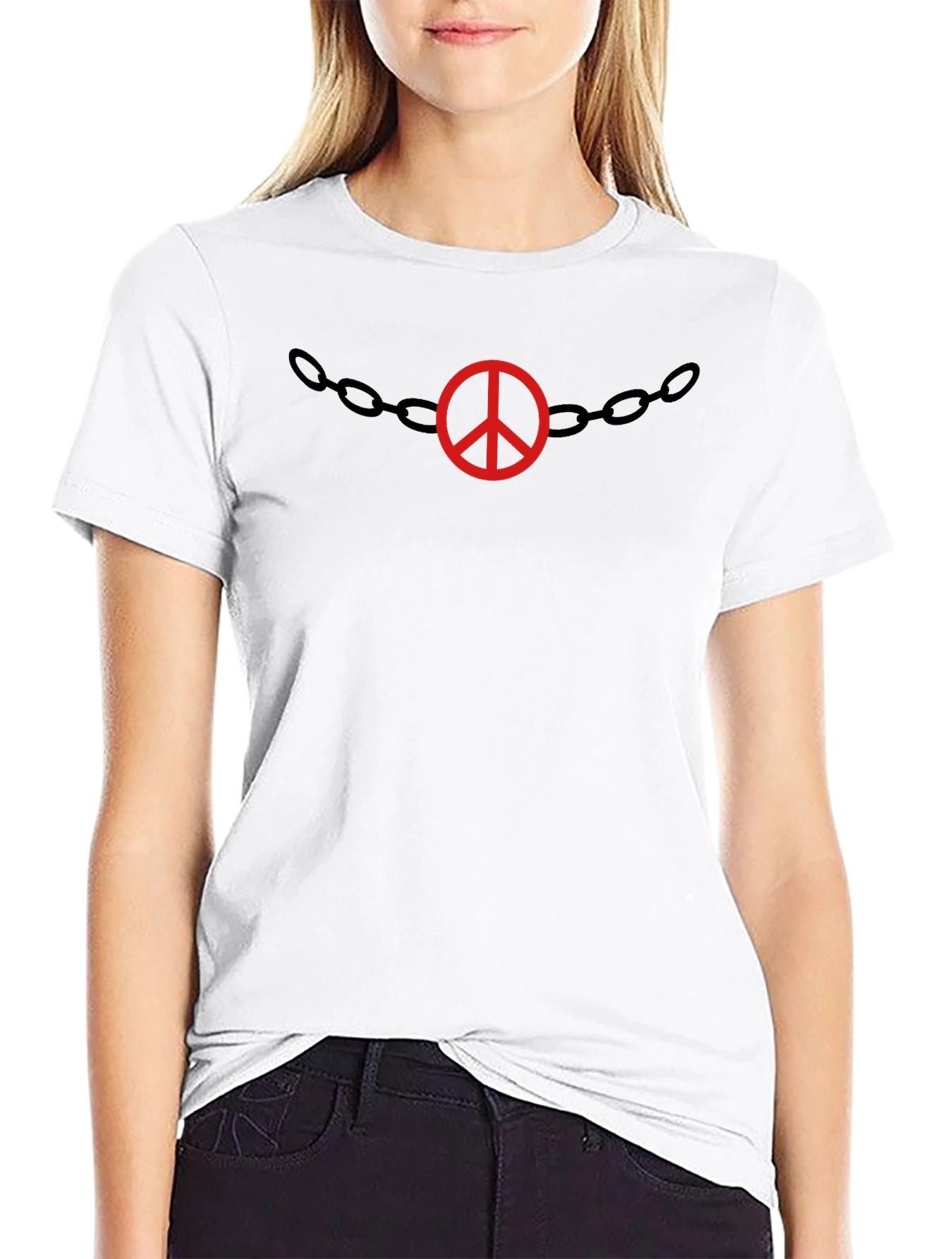 Peace Chain Graphic T-Shirt