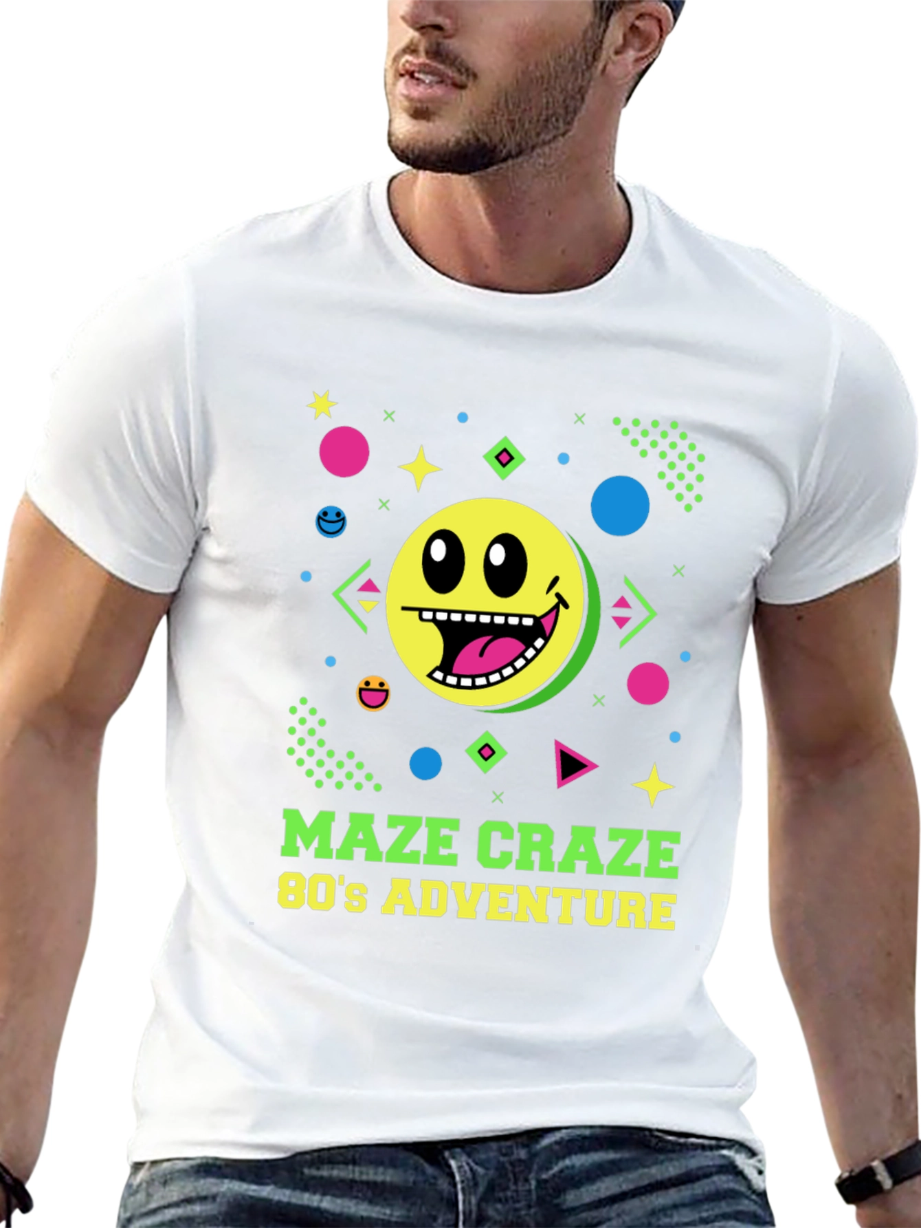 Maze Craze 80s Adventure Black T-Shirt