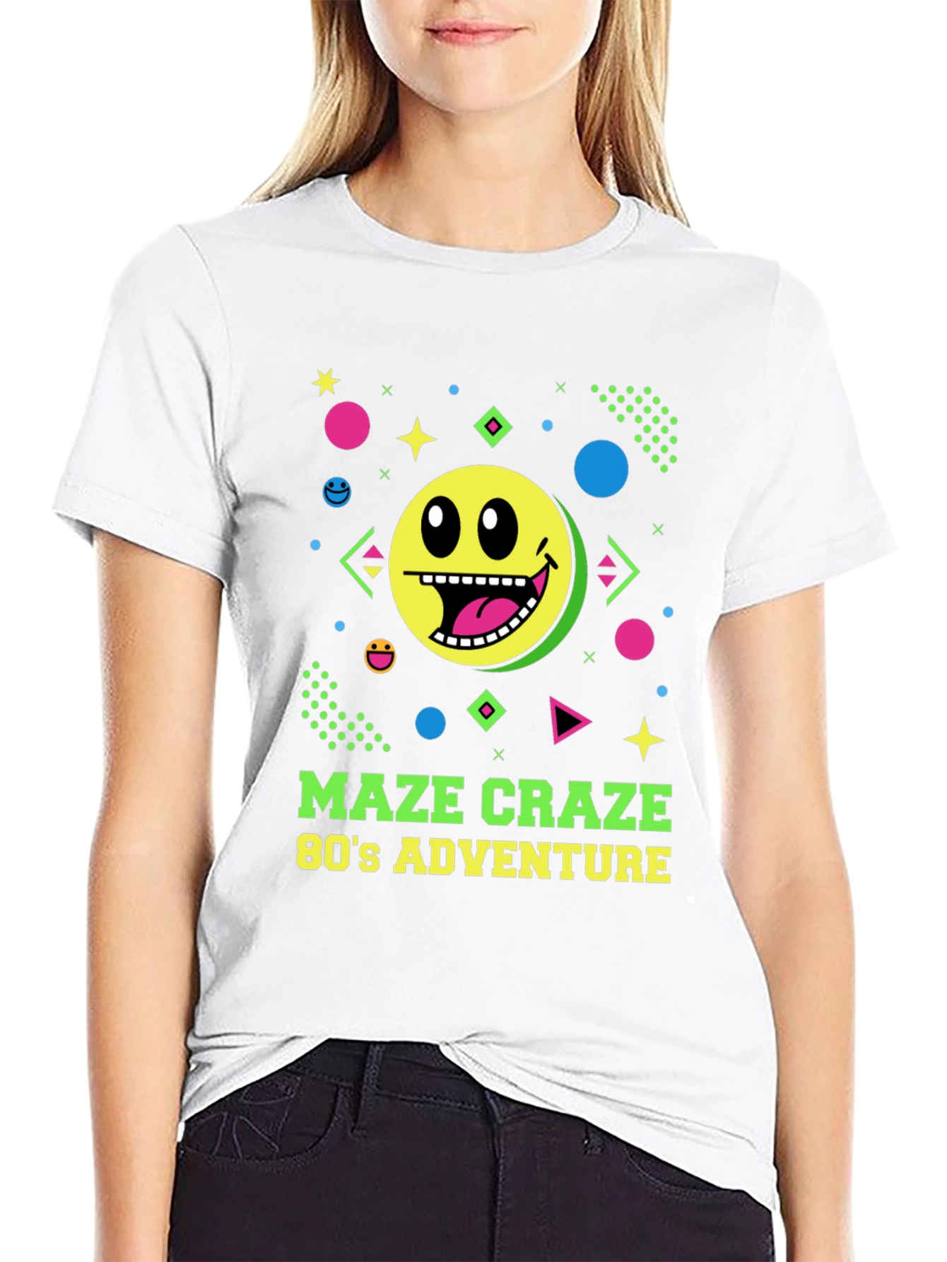 Maze Craze 80s Adventure Black T-Shirt