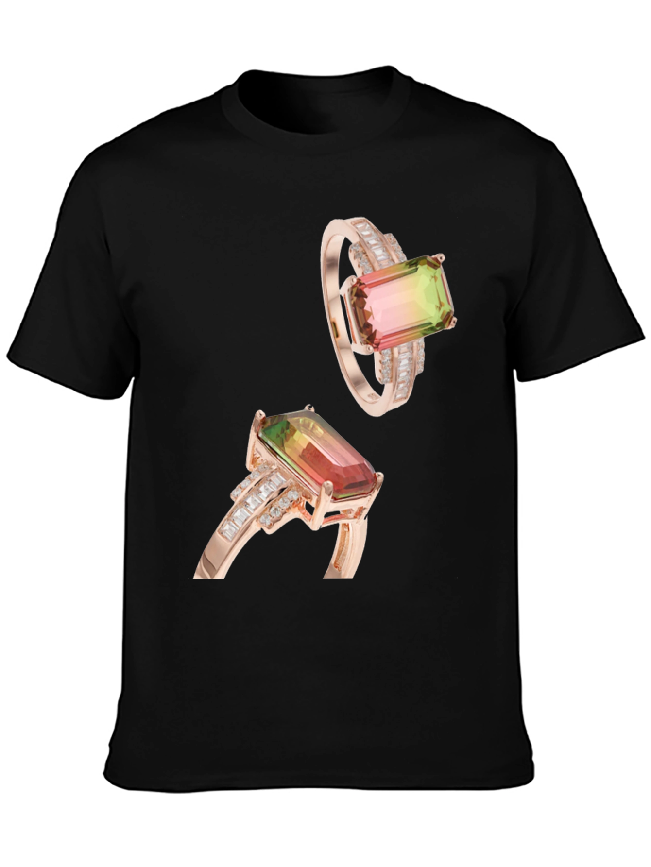 Stylish T-Shirt with Ring Graphic