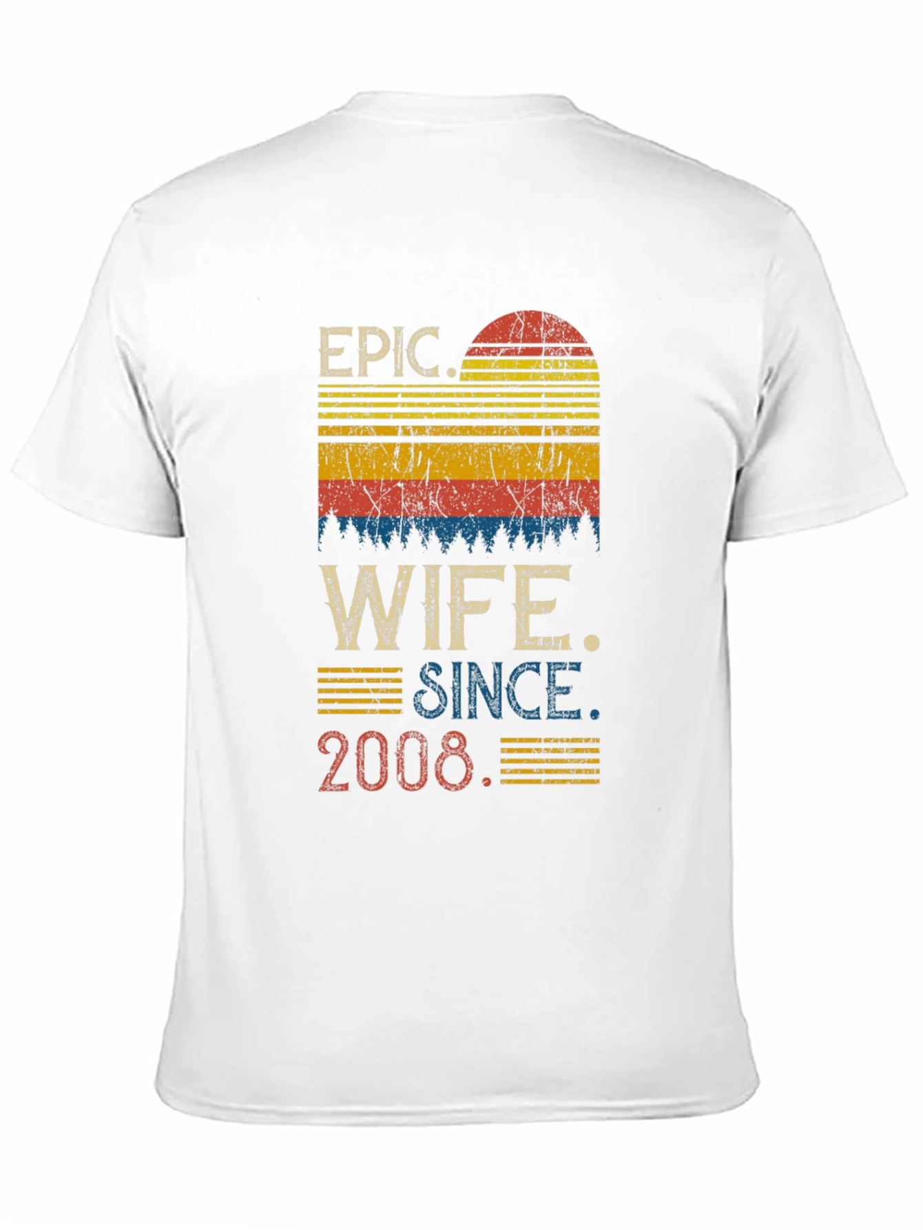Epic Wife Since 2008 Retro Graphic Tee