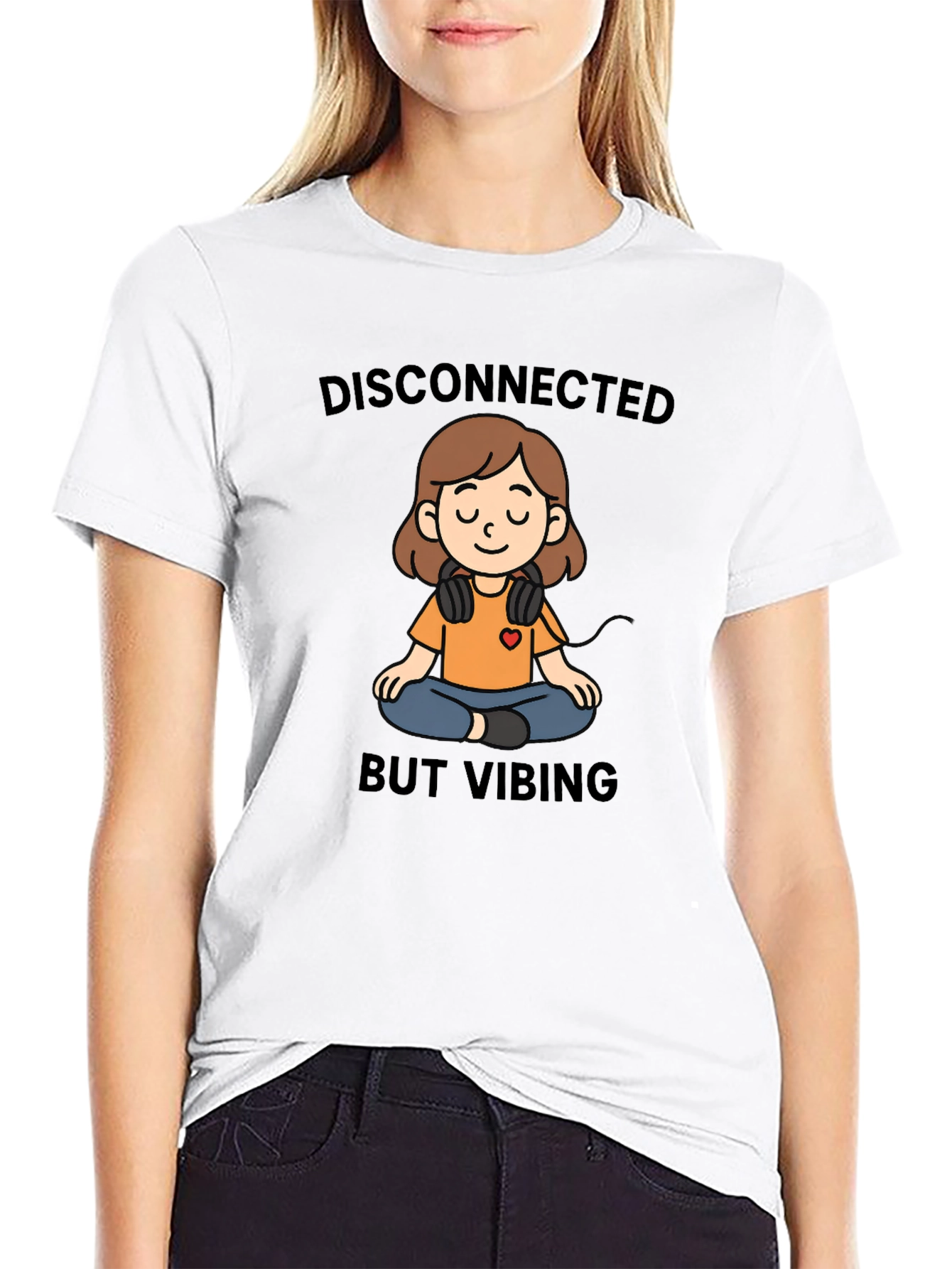 Disconnected But Vibing Graphic Tee