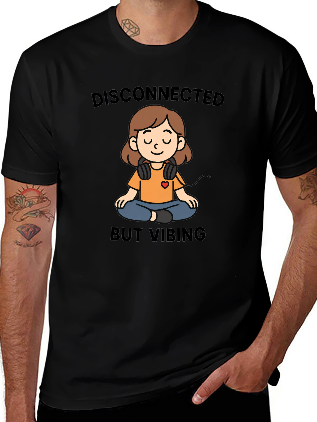 Disconnected But Vibing Graphic Tee