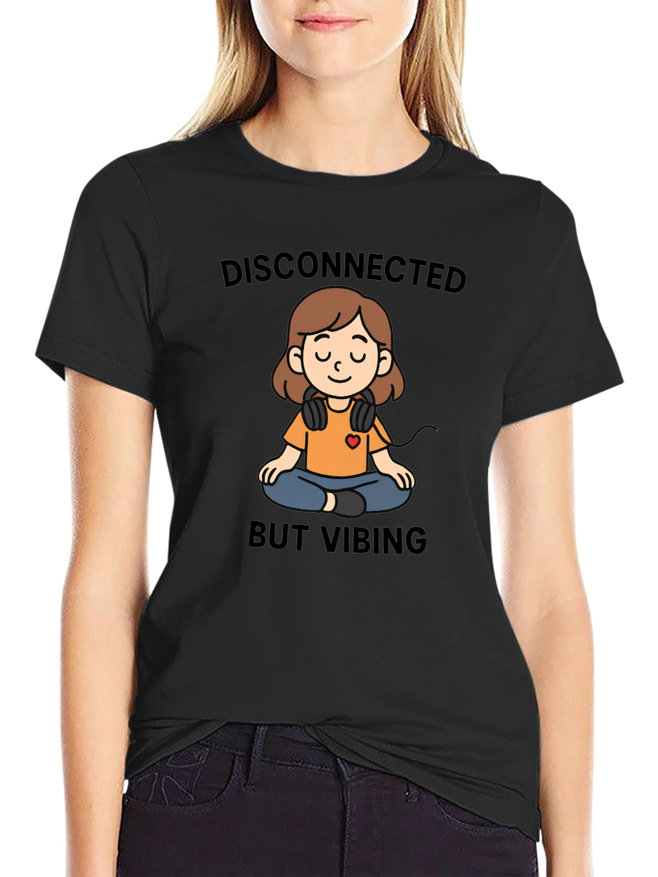 Disconnected But Vibing Graphic Tee