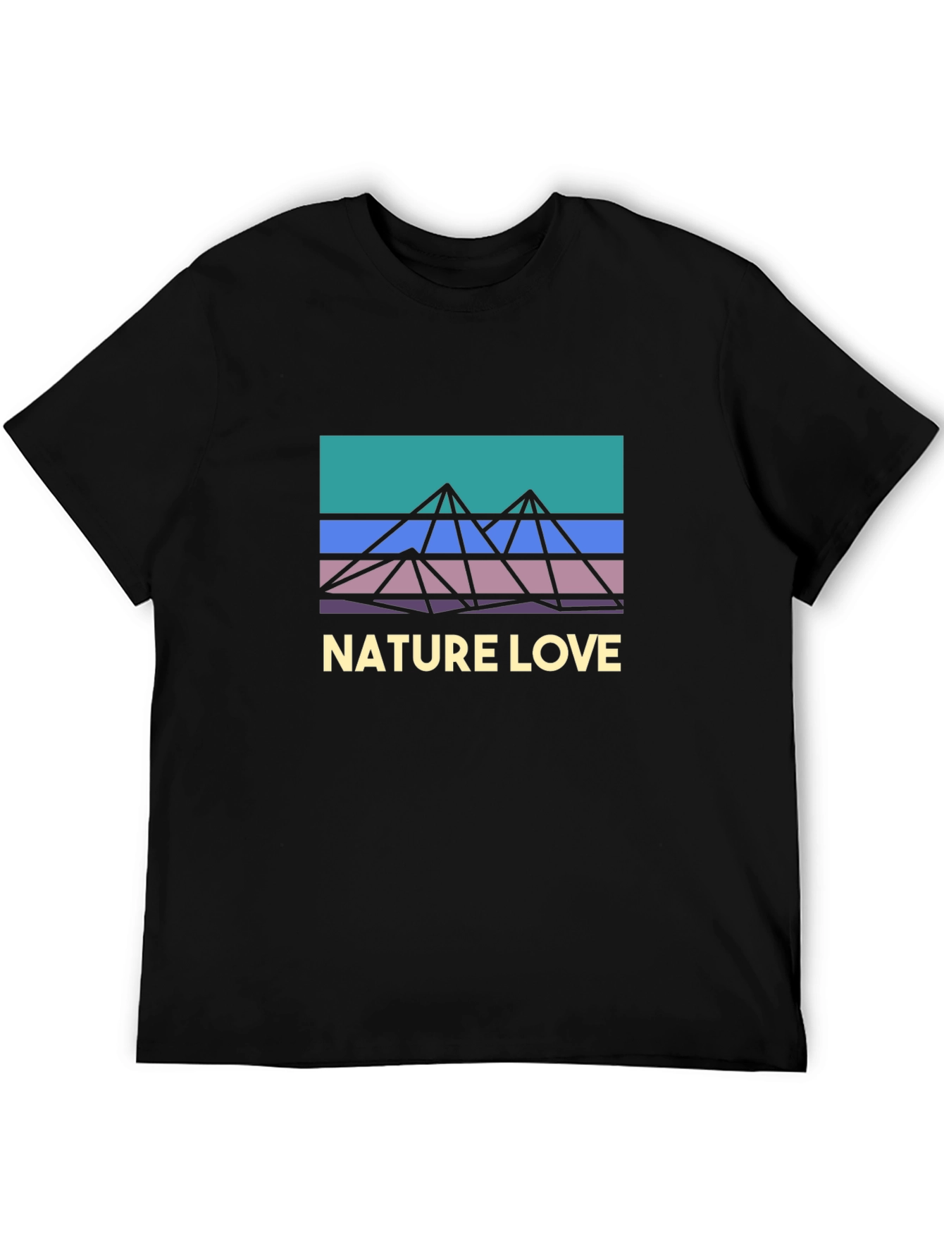 Nature Love Graphic T-Shirt - Black