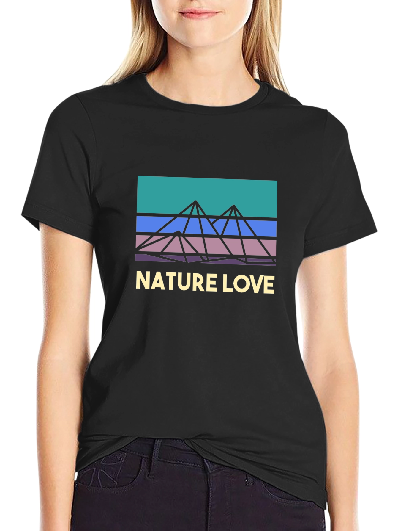 Nature Love Graphic T-Shirt - Black