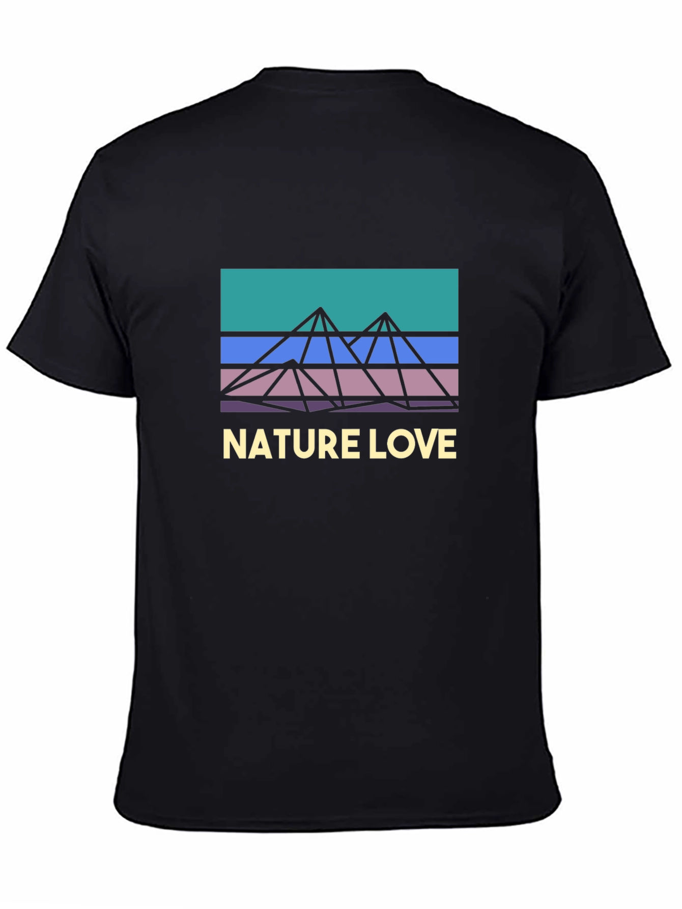 Nature Love Graphic T-Shirt - Black