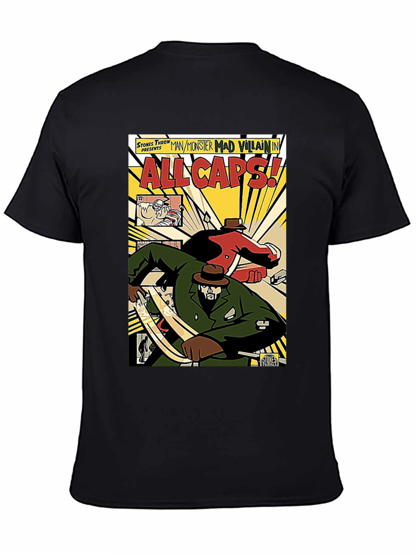 All Caps Comic Book T-Shirt
